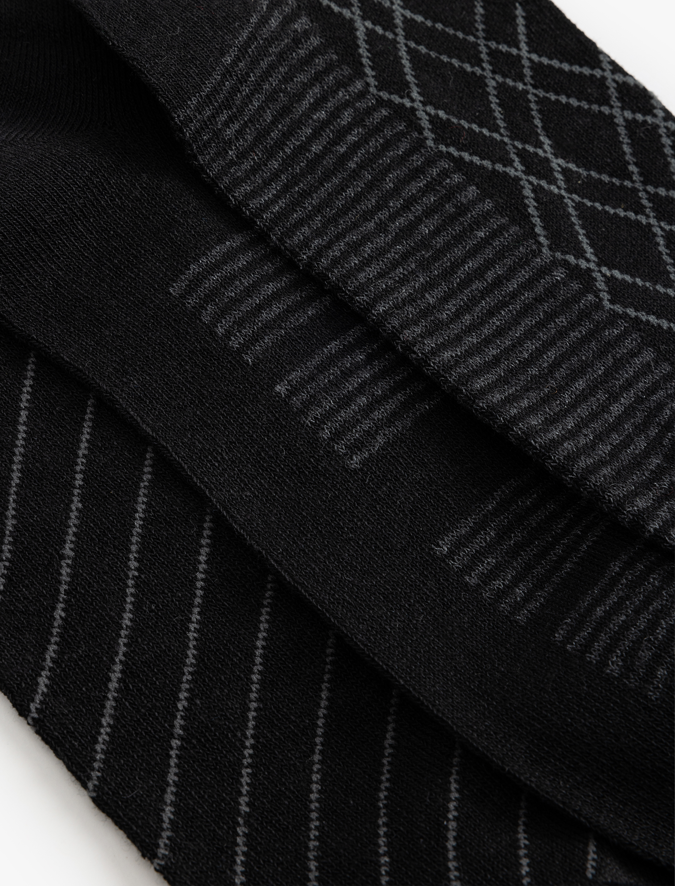 Erkek 3'lü Patik Çorap Seti Desenli Pamuk Karışımlı