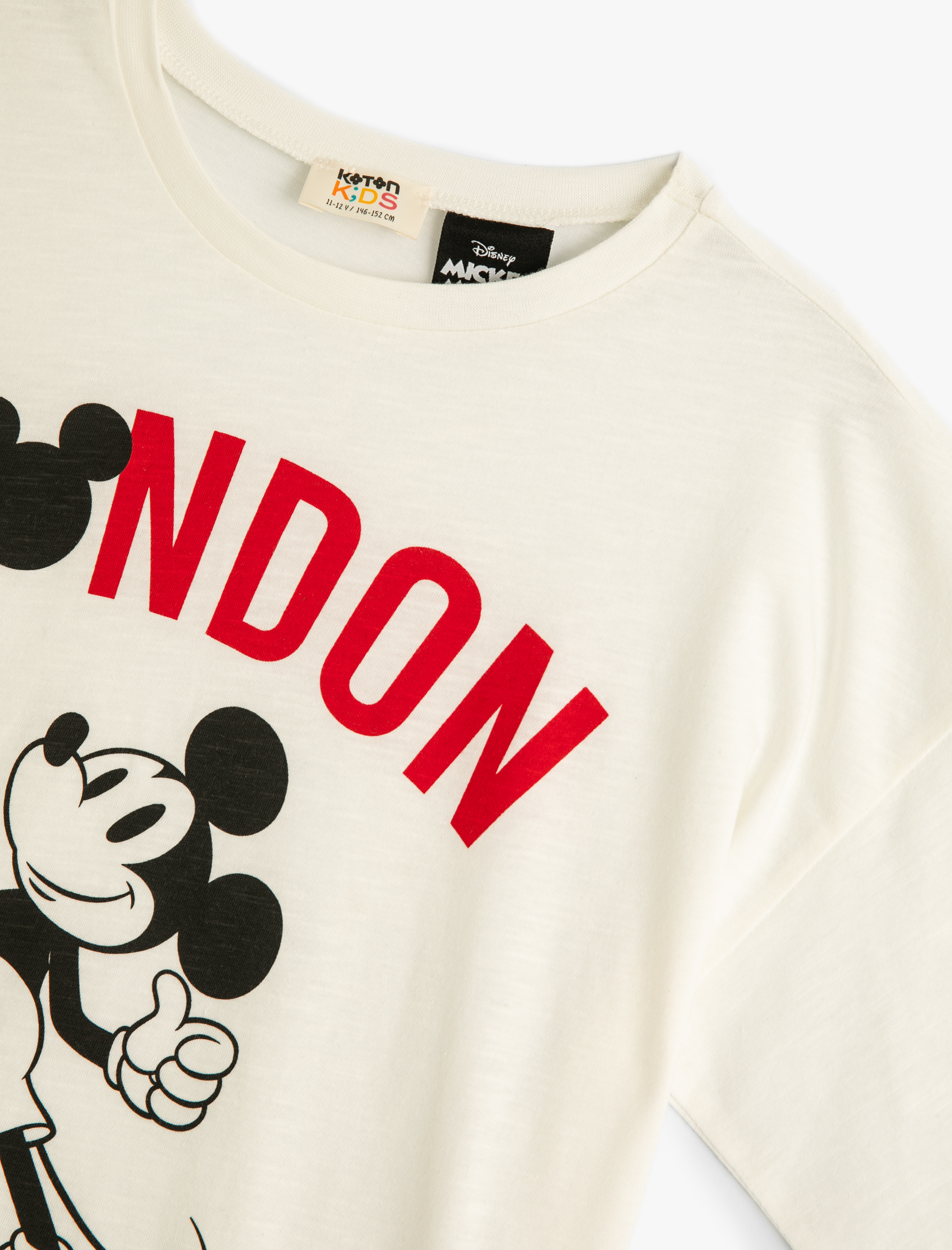 Erkek Çocuk Mickey Mouse Tişört Lisanslı Kısa Kollu Bisiklet Yaka Pamuklu