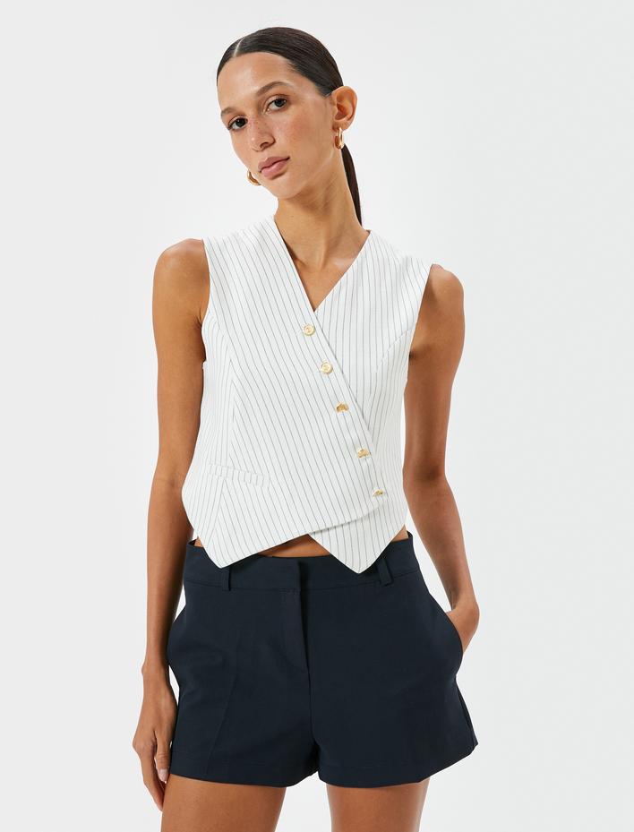  Mini Şort Düşük Bel Bol Kalıp Cepli