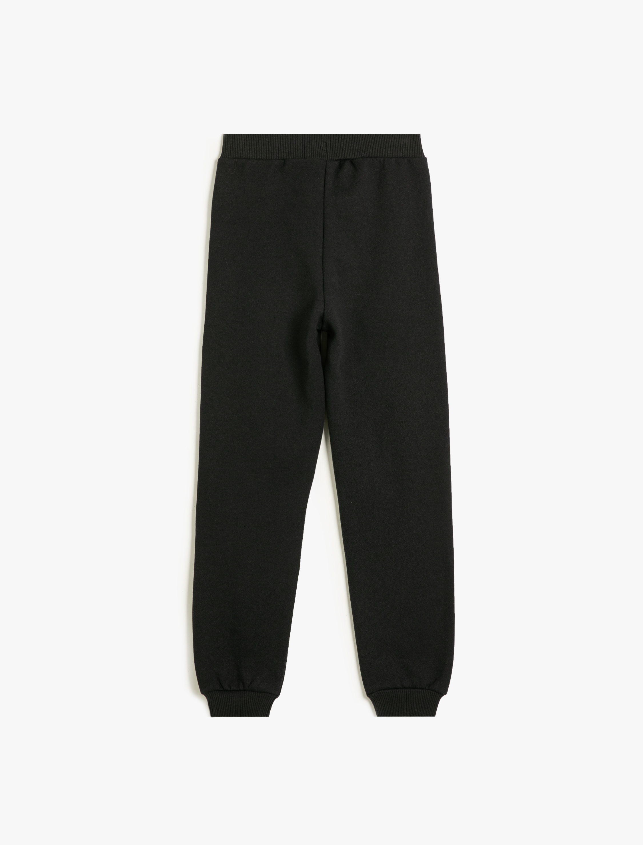  Kız Çocuk Beli Lastikli Şardonlu Basic Jogger Eşofman Altı