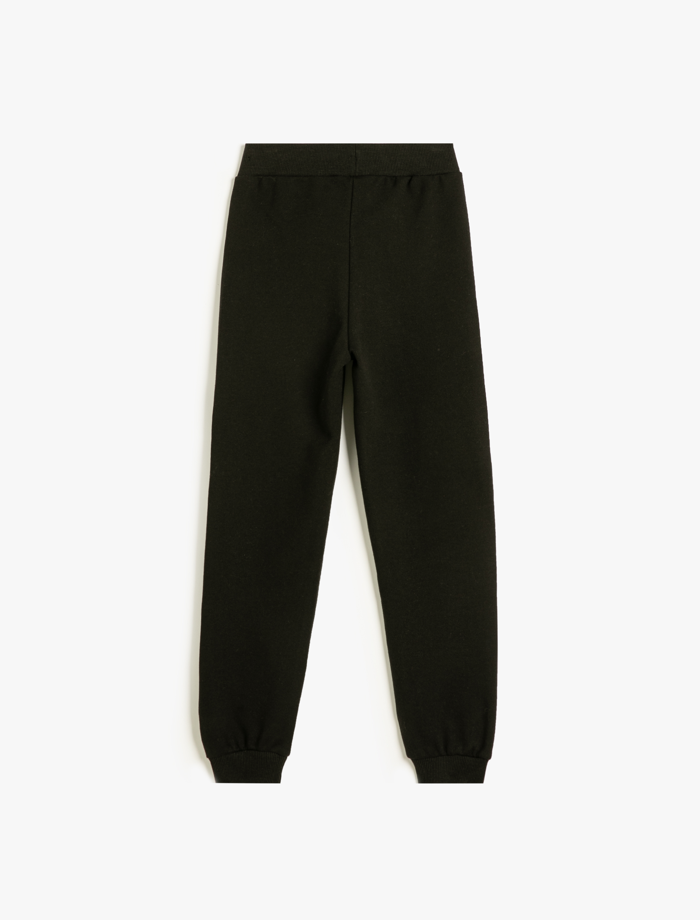  Kız Çocuk Beli Lastikli Şardonlu Basic Jogger Eşofman Altı