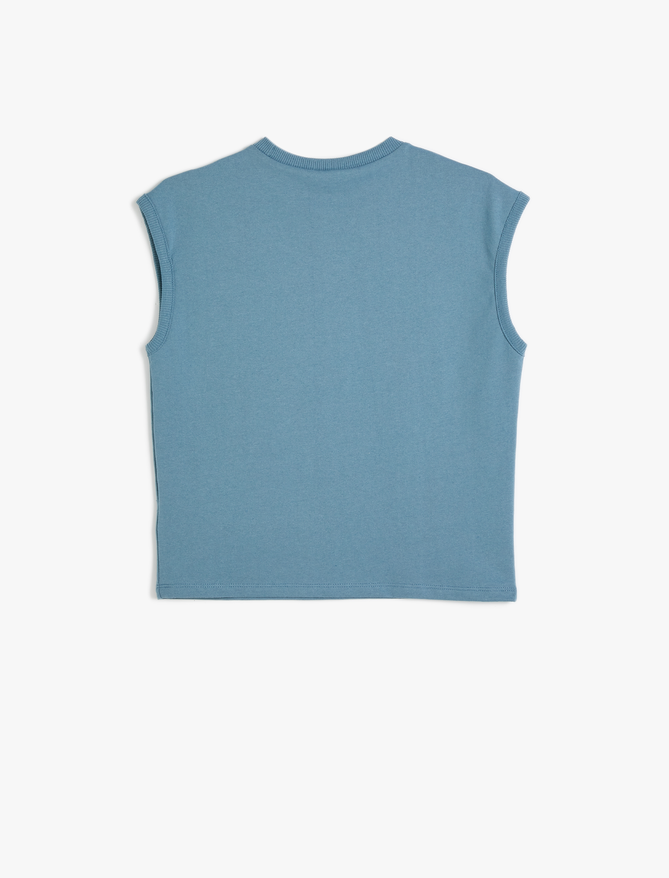 Erkek Çocuk Atlet Timsah Baskılı Bisiklet Yaka Kolsuz