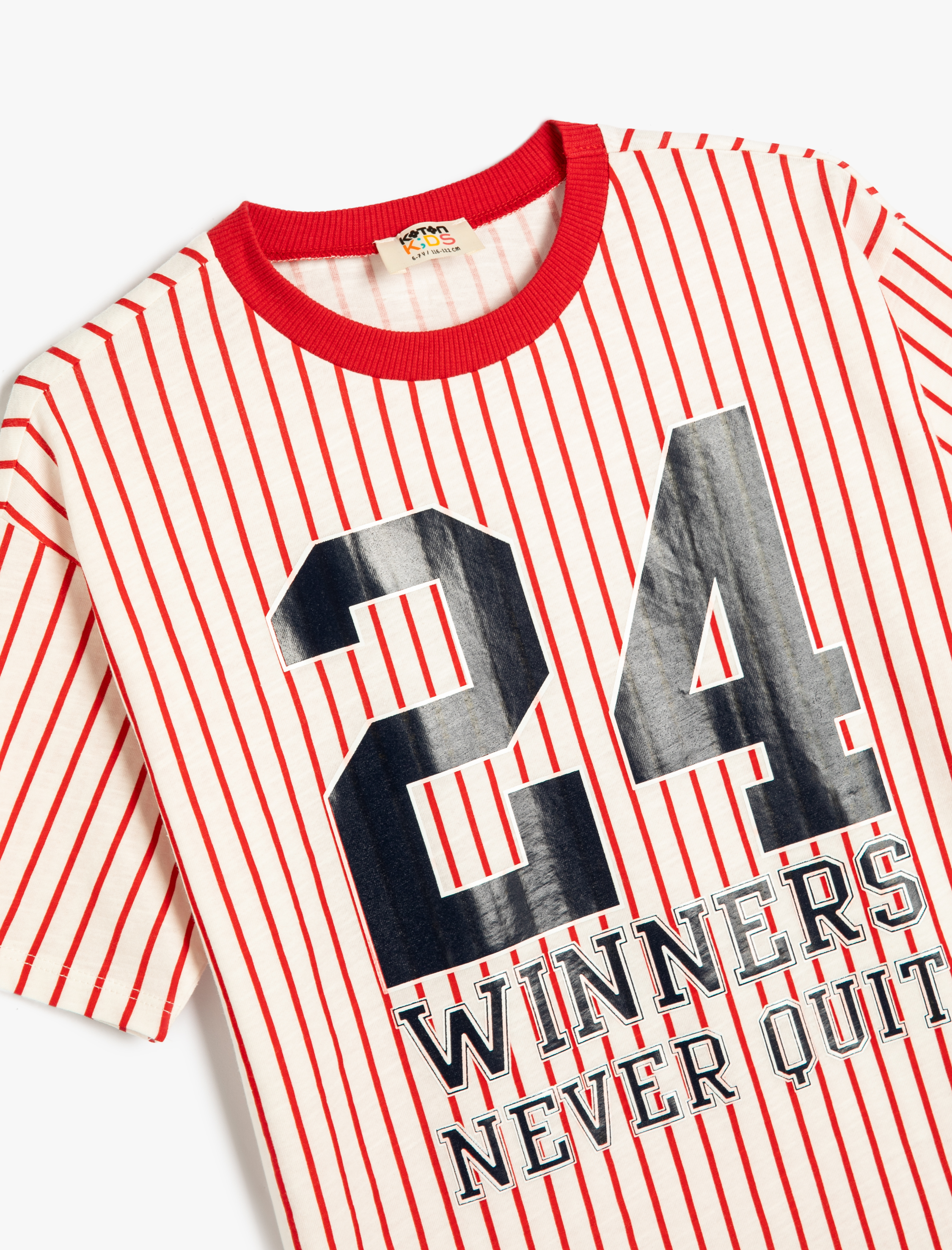  Erkek Çocuk Oversize Tişört Spor Temalı Kısa Kollu Bisiklet Yaka Baskılı