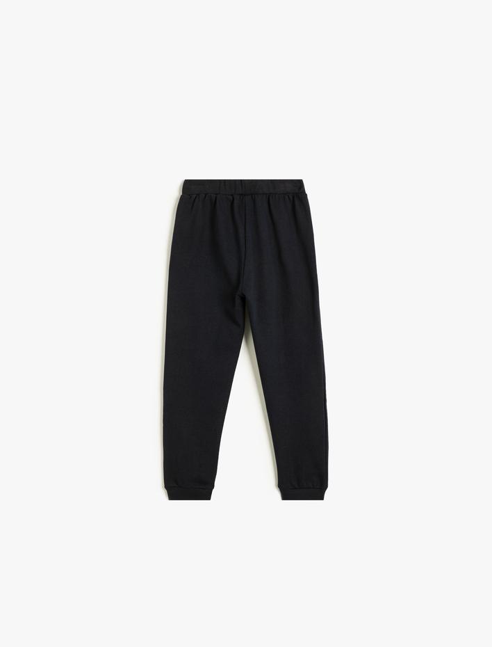 Erkek Bebek Beli Bağlamalı Cepli Şardonlu Basic Eşofman Altı