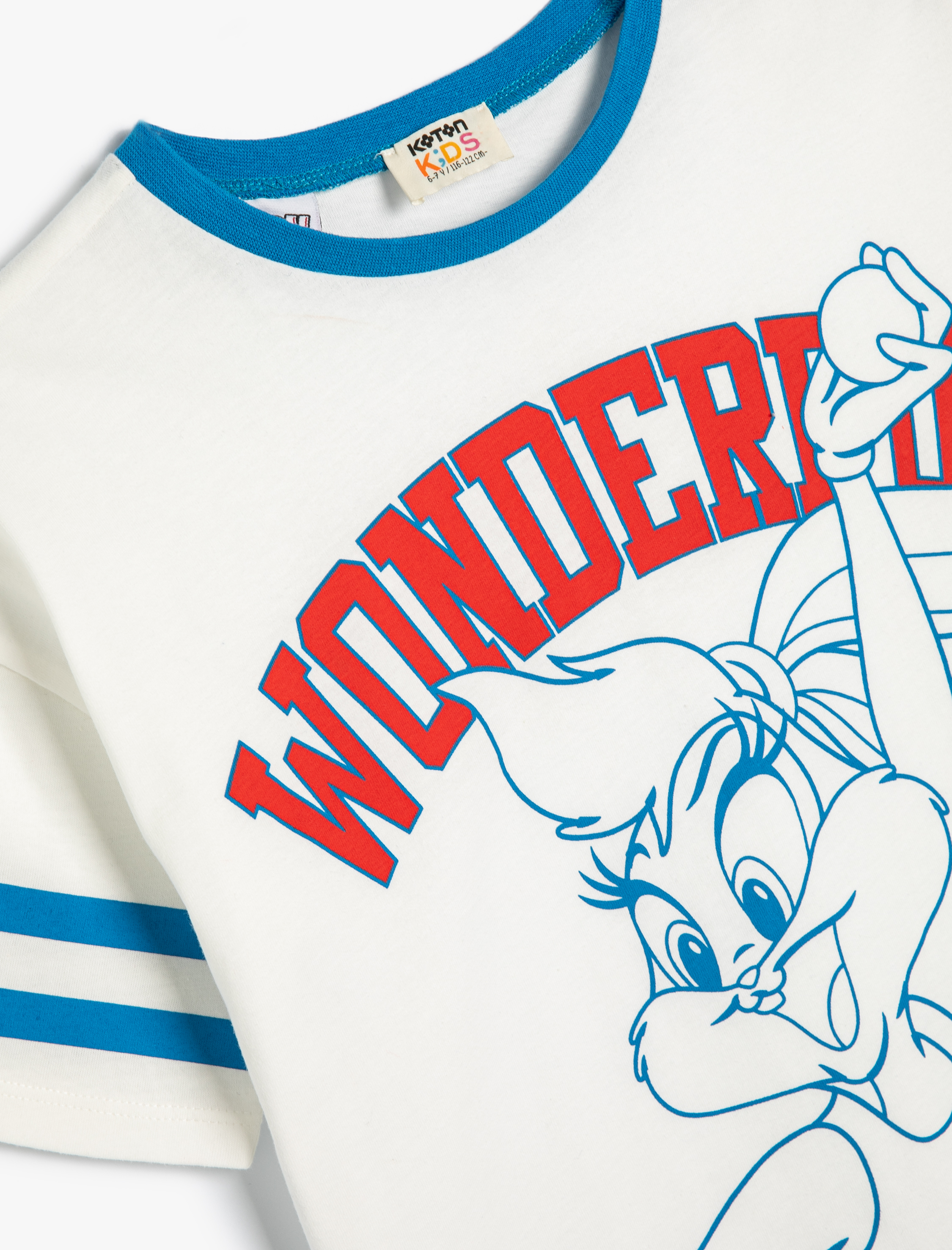  Kız Çocuk Lola Bunny Spor Tişört Lisanslı Kısa Kollu Bisiklet Yaka Pamuklu