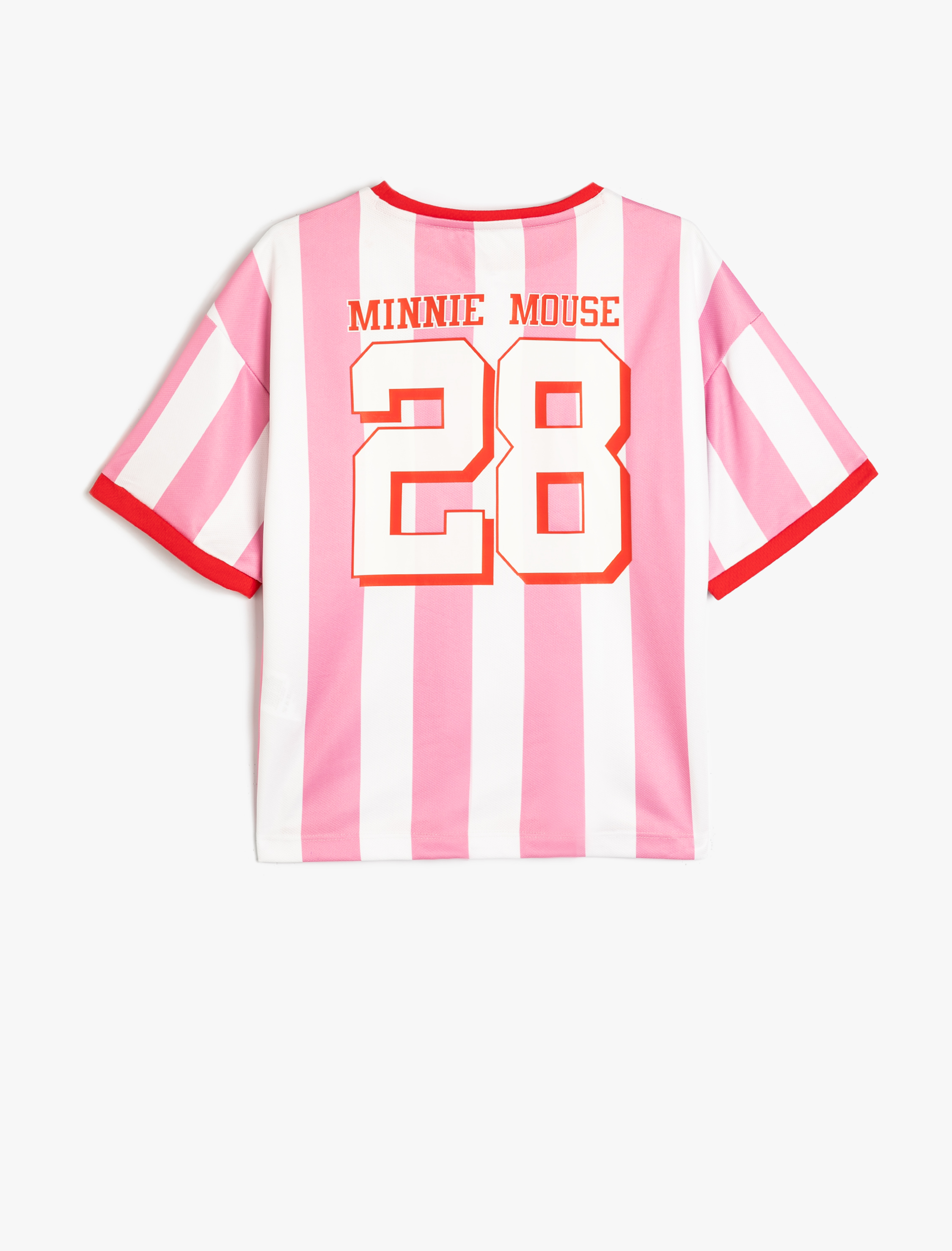  Kız Çocuk Mickey Mouse Spor Tişört Lisanslı Kısa Kollu Bisiklet Yaka