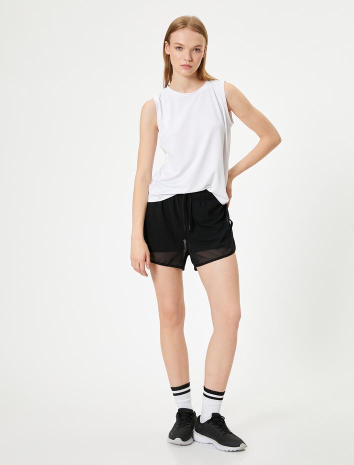  Spor Basic Atlet Bisiklet Yaka Rahat Kalıp