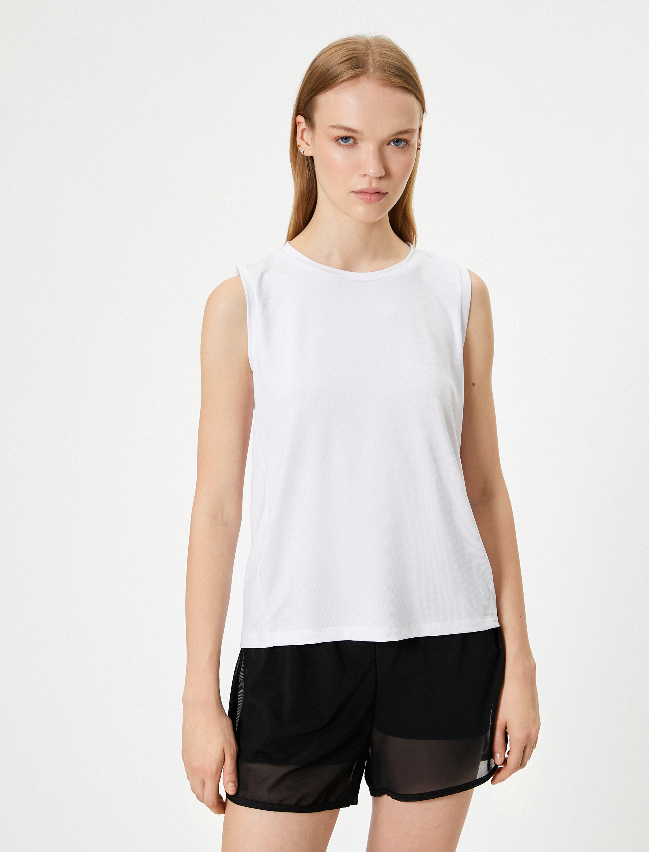   Spor Basic Atlet Bisiklet Yaka Rahat Kalıp