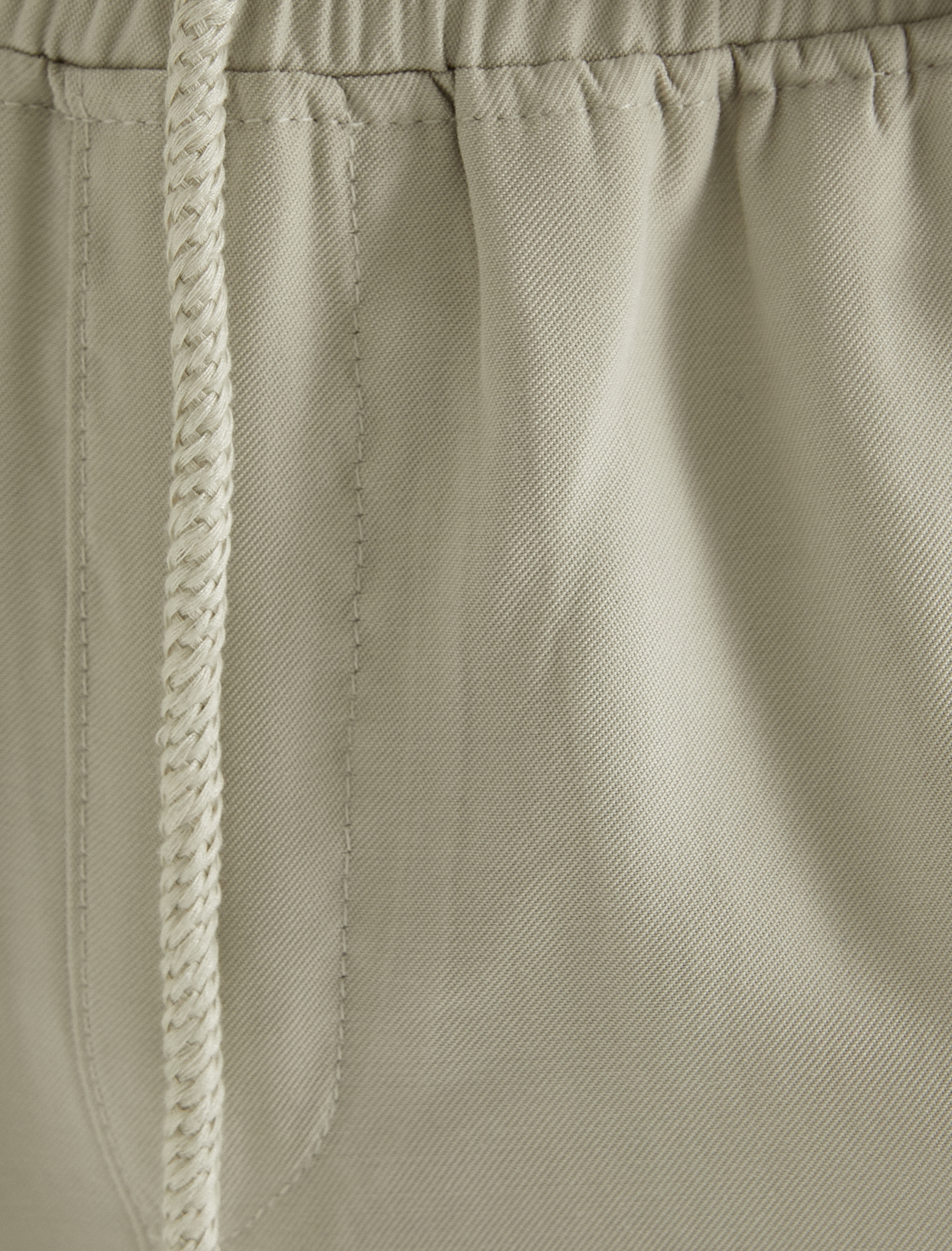   Gabardin Pantolon Beli Bağcıklı Cep Detaylı