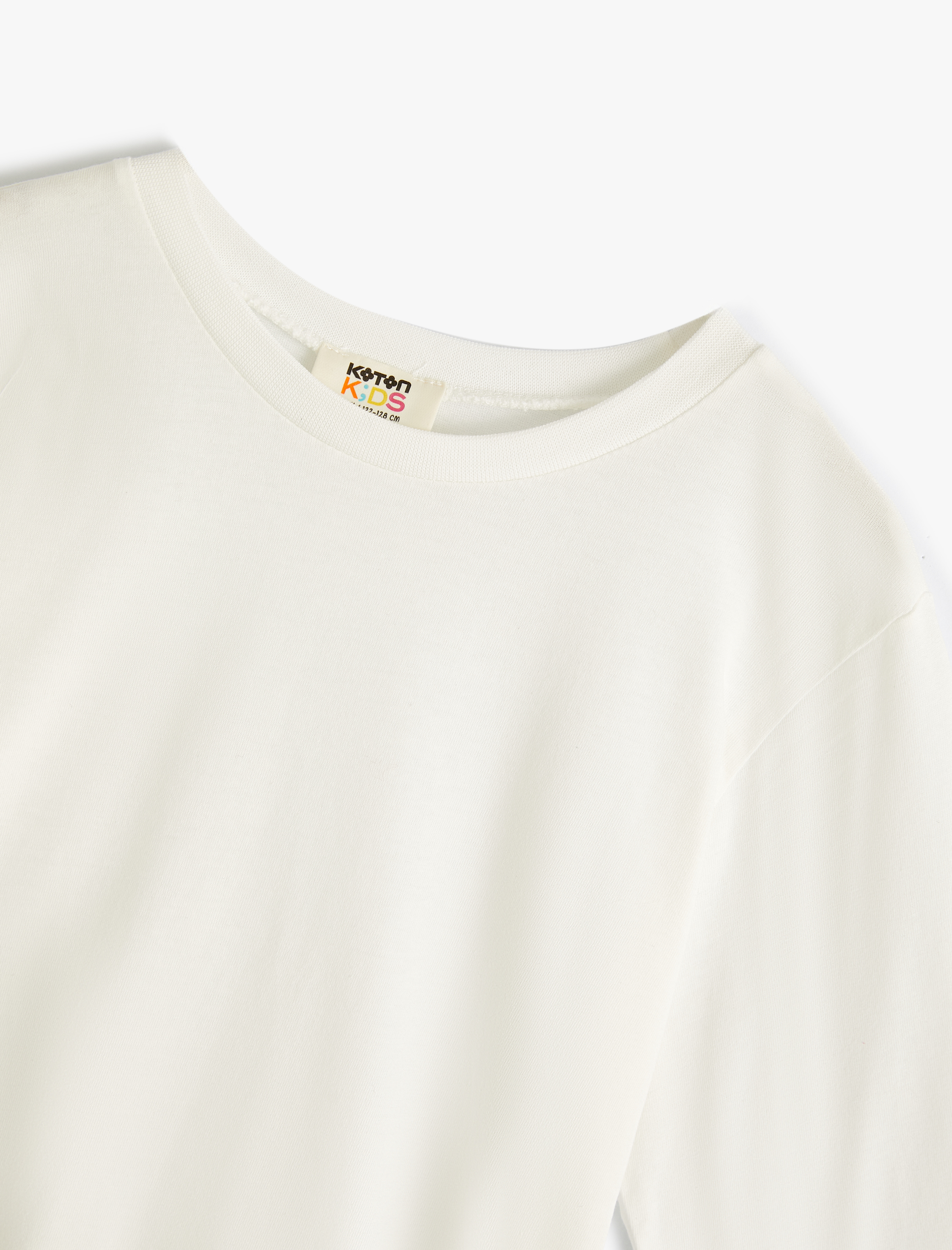  Erkek Çocuk Basic Tişört Uzun Kollu Bisiklet Yaka Pamuklu