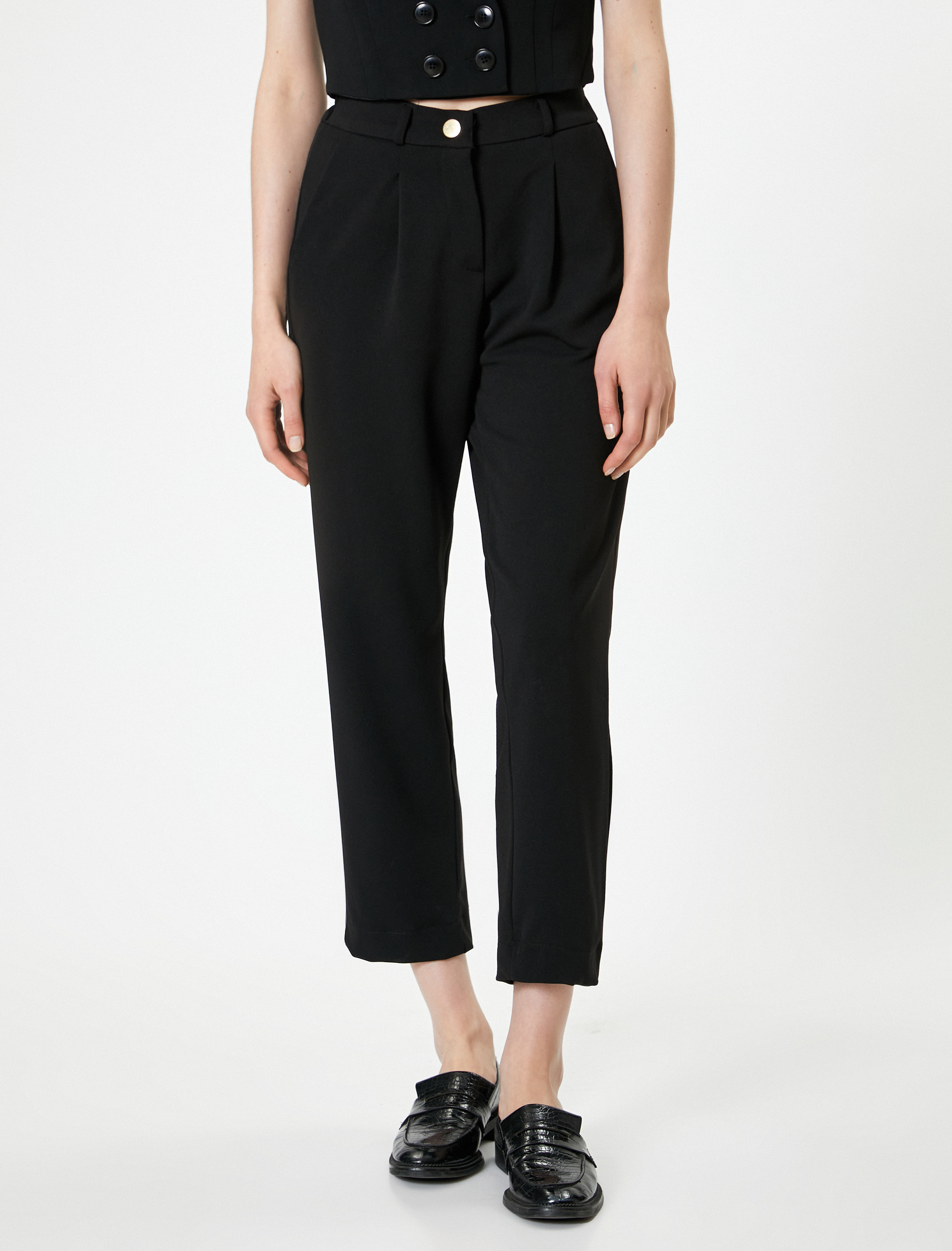   Havuç Pantolon Cepli Krep Scuba Kumaş