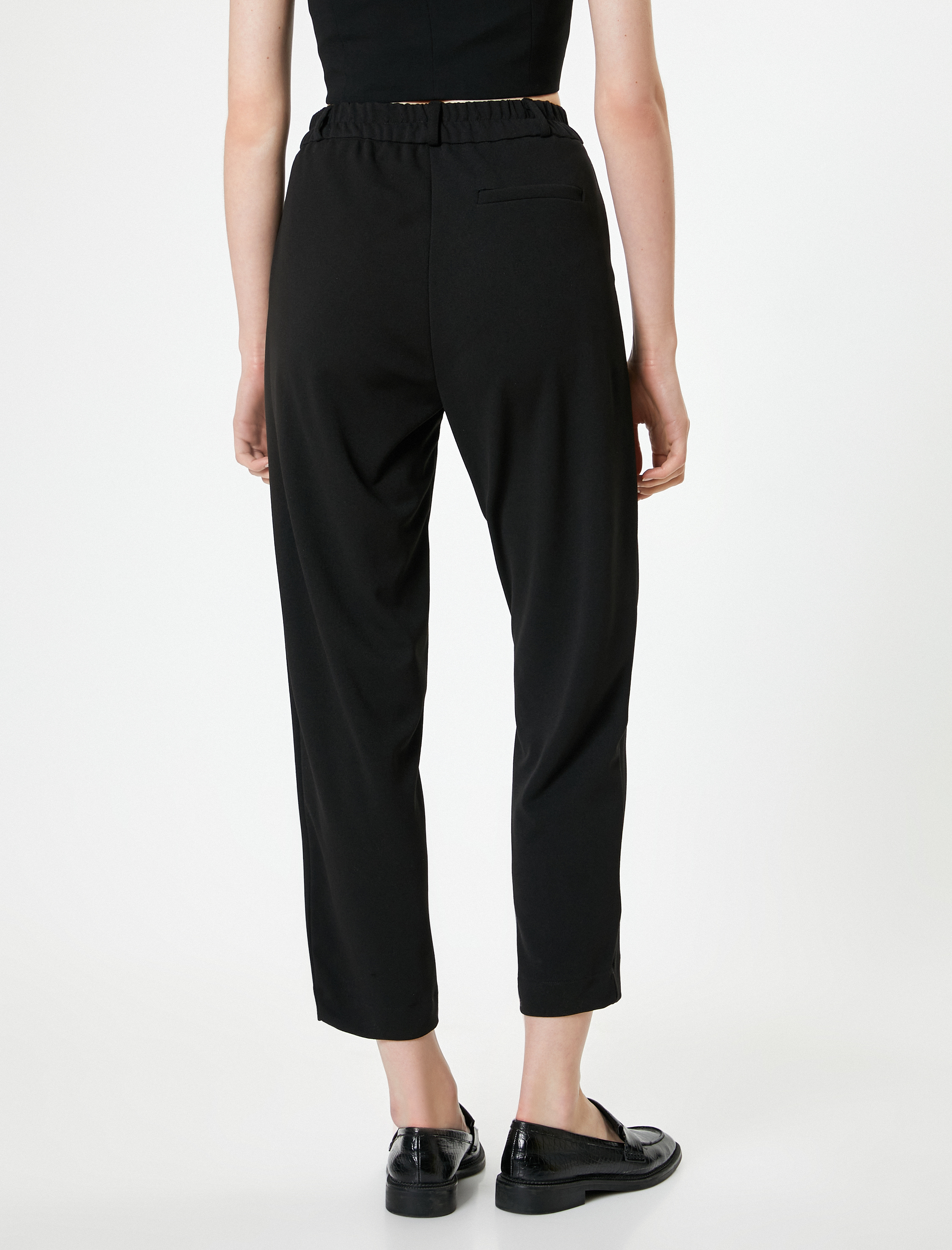   Havuç Pantolon Cepli Krep Scuba Kumaş