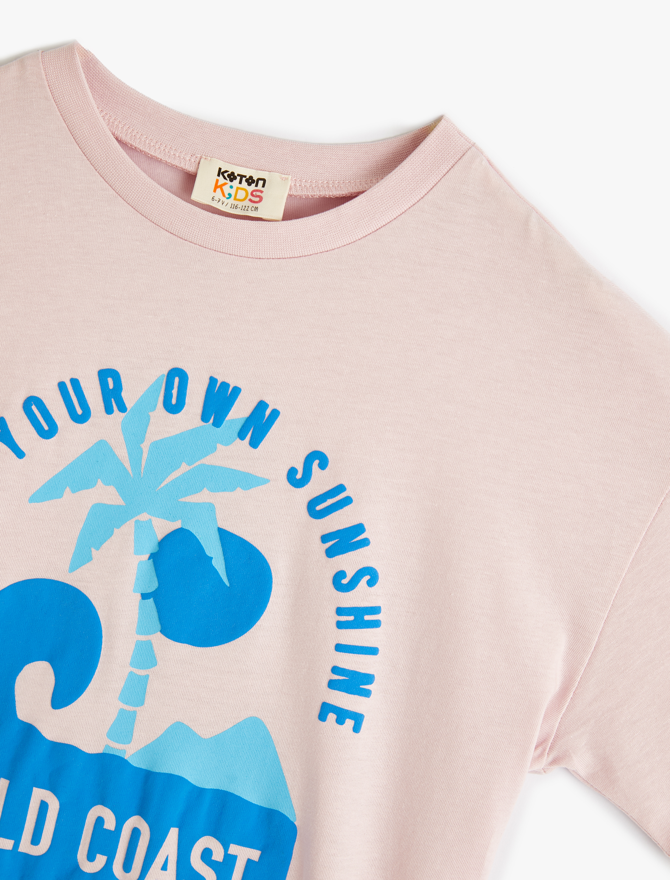 Erkek Çocuk Oversize Tişört  Kısa Kollu Bisiklet Yaka Yaz Temalı Pamuklu