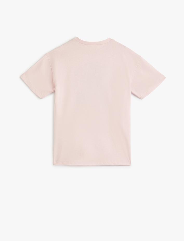 Erkek Çocuk Oversize Tişört  Kısa Kollu Bisiklet Yaka Yaz Temalı Pamuklu