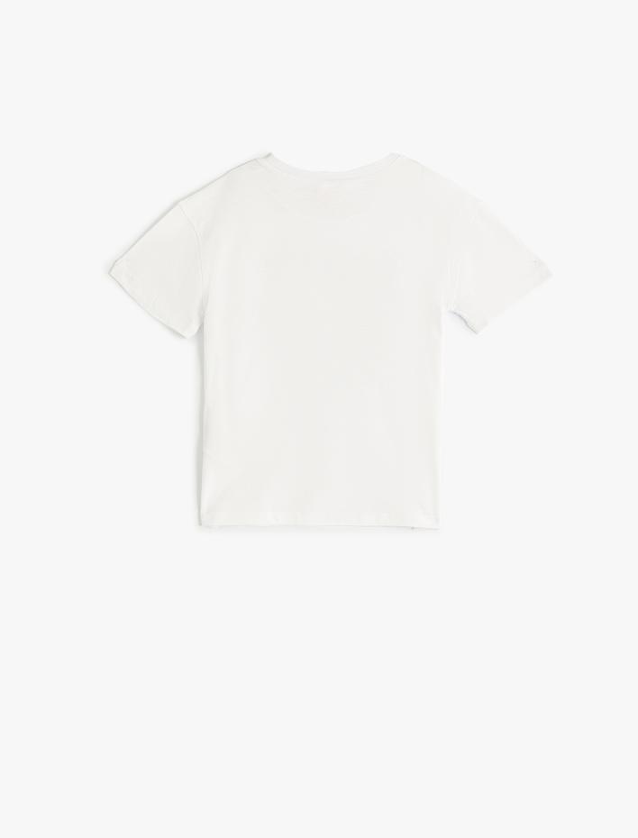 Erkek Bebek Tişört  Kısa Kollu Bisiklet Yaka Yaz Temalı Pamuklu