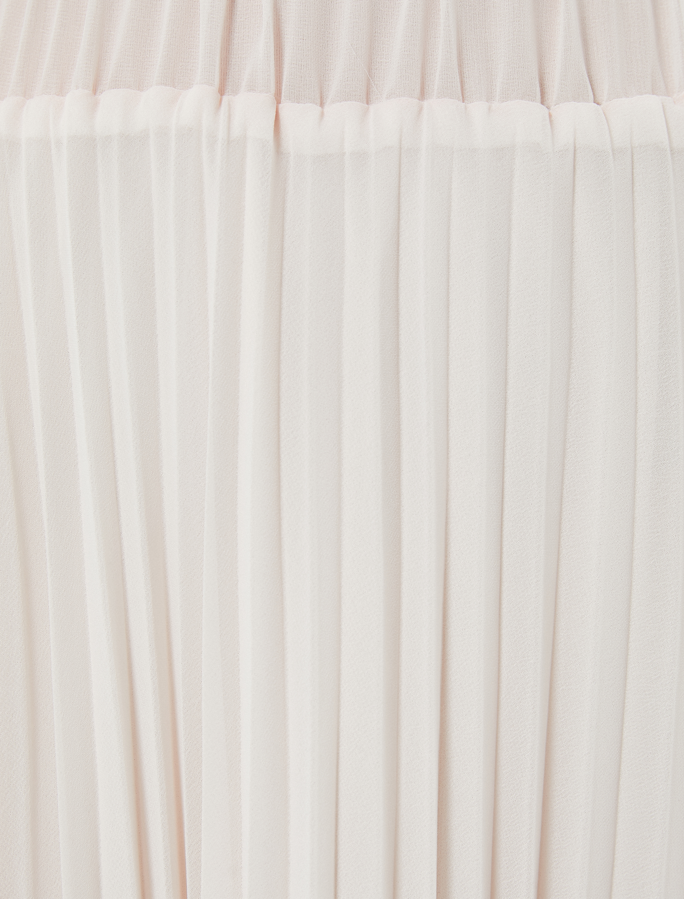   Midi Tül İnce Pliseli Etek Astarlı Yüksek Bel