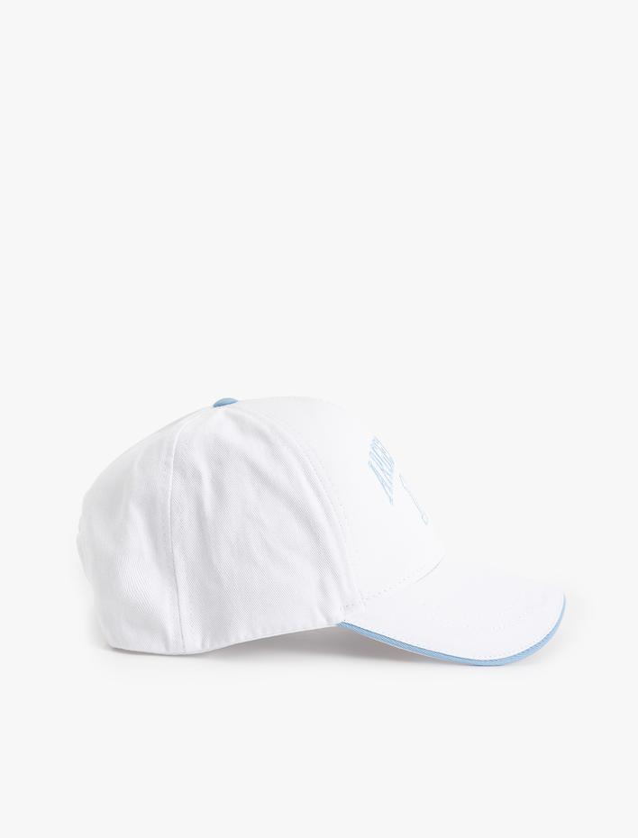 Kadın Kep Şapka İşlemeli