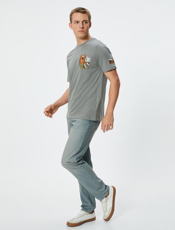  Scooby Doo Tişört Lisanslı Kısa Kollu Bisiklet Yaka Pamuklu