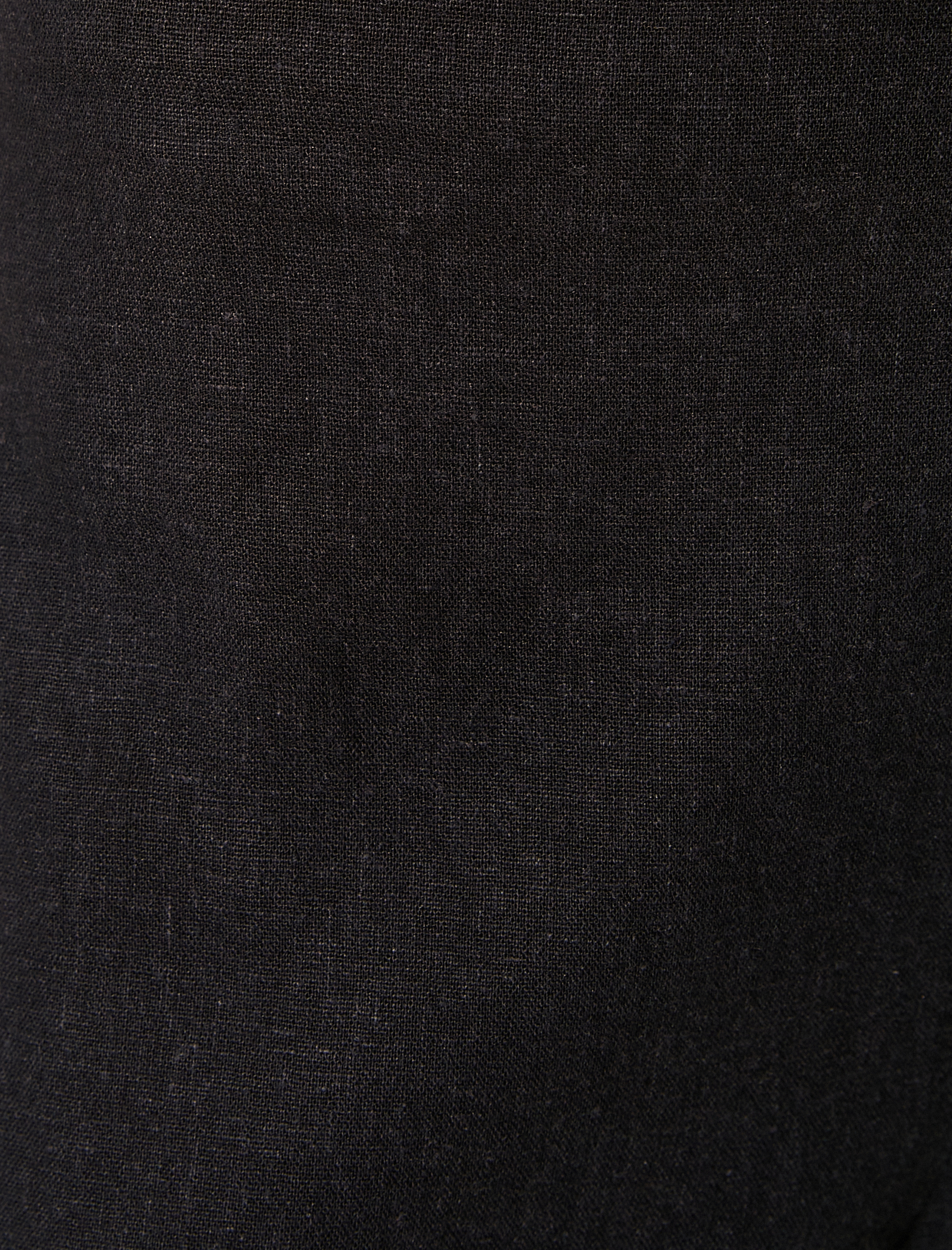   Keten Karışımlı Pantolon Geniş Paça Bağlama Detaylı