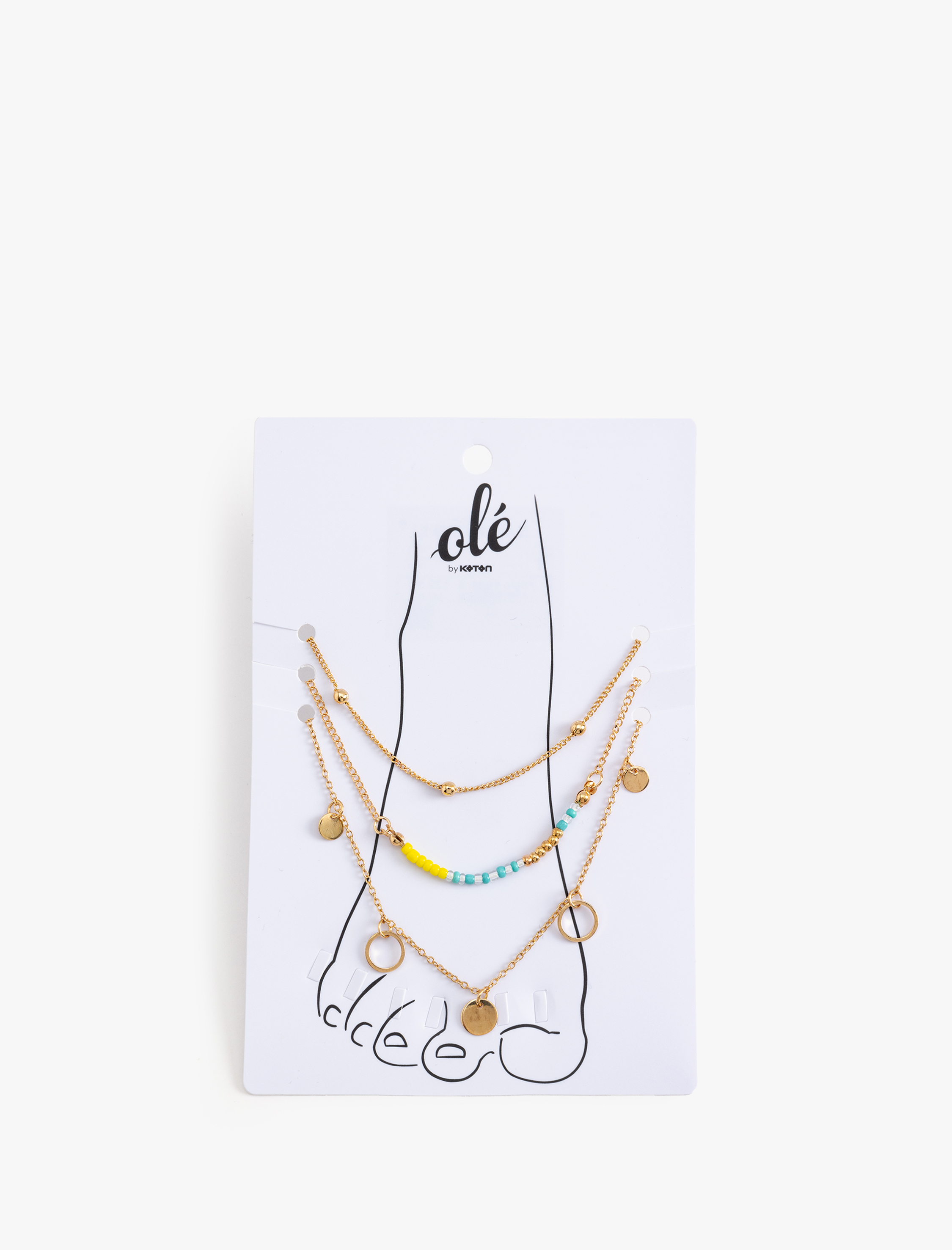  Kadın Halhal Seti İnci Boncuk Detaylı