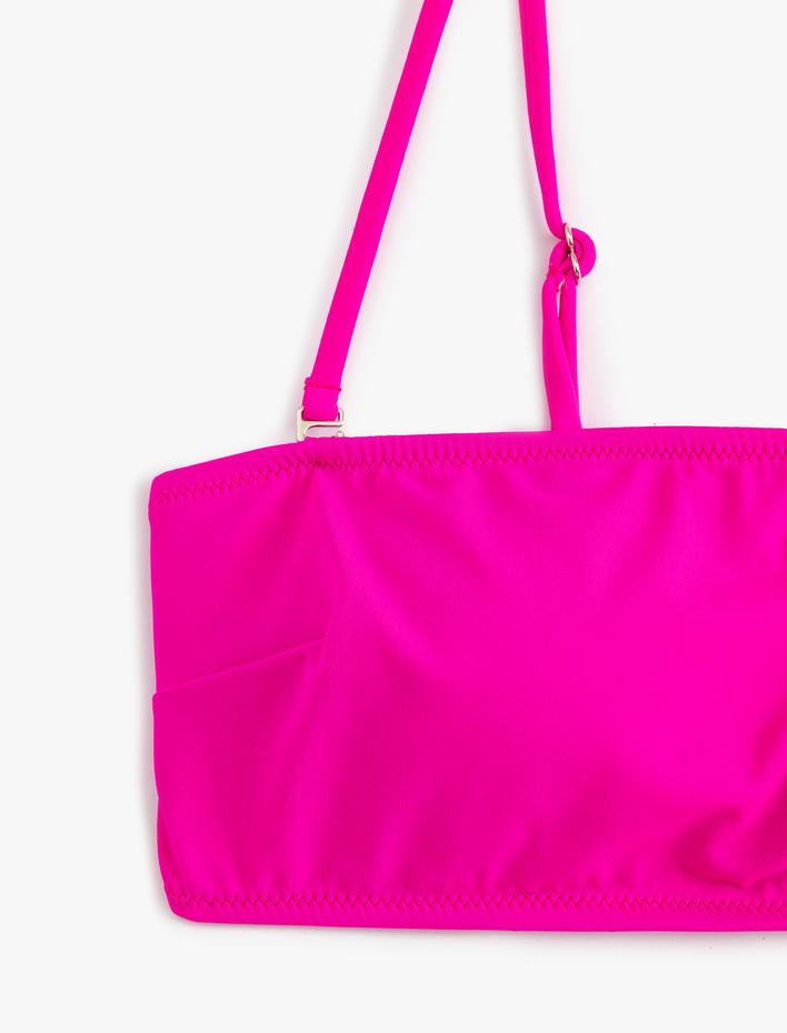  Bandeau Bikini Üstü Çıkarılabilir İnce Askı Detaylı