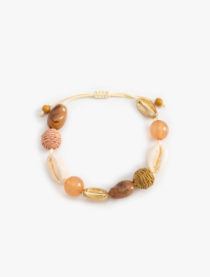 Kadın Bileklik Deniz Kabuğu Detaylı