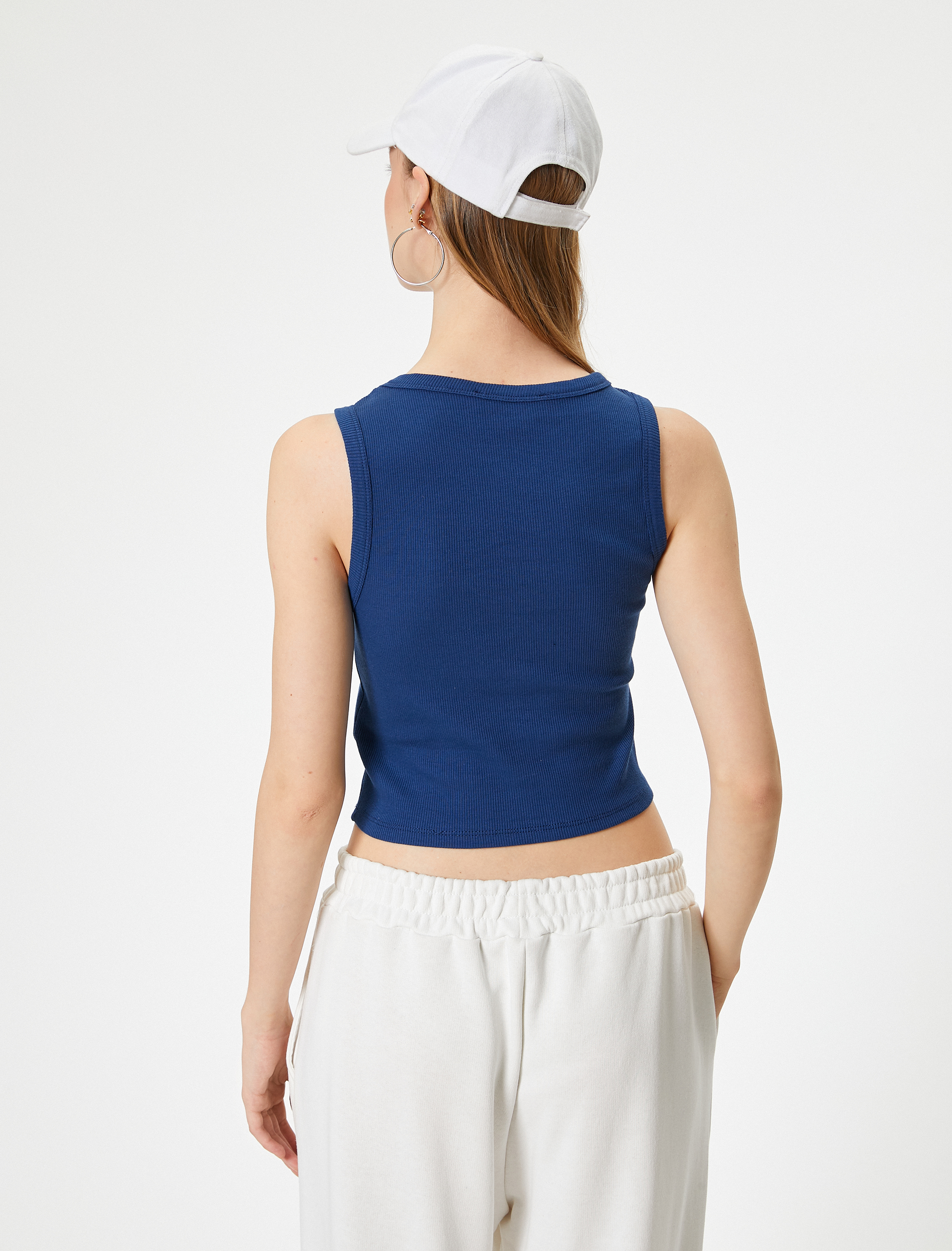   Crop Atlet Baskılı Ribanalı