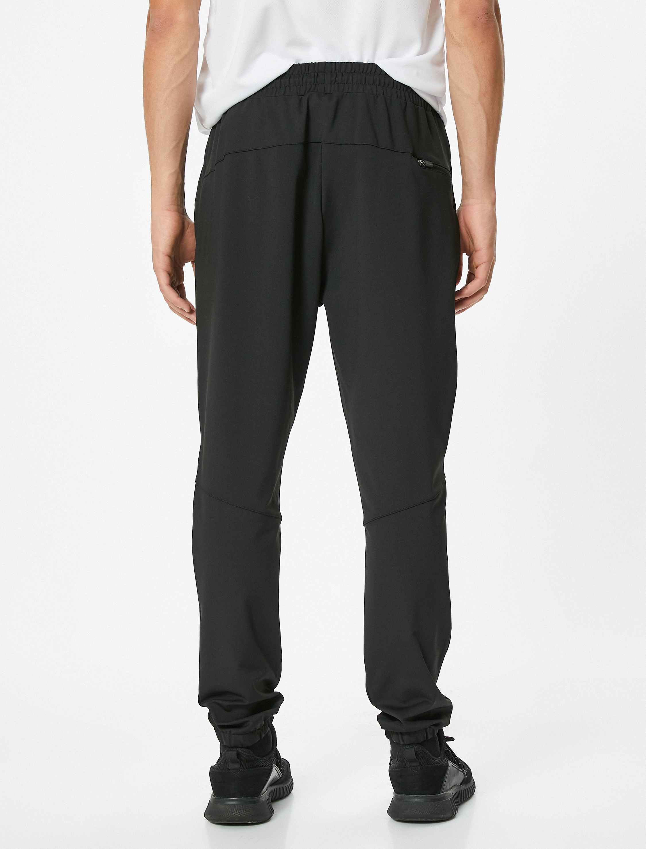   Jogger Eşofman Altı Beli Bağcıklı Fermuar Cepli