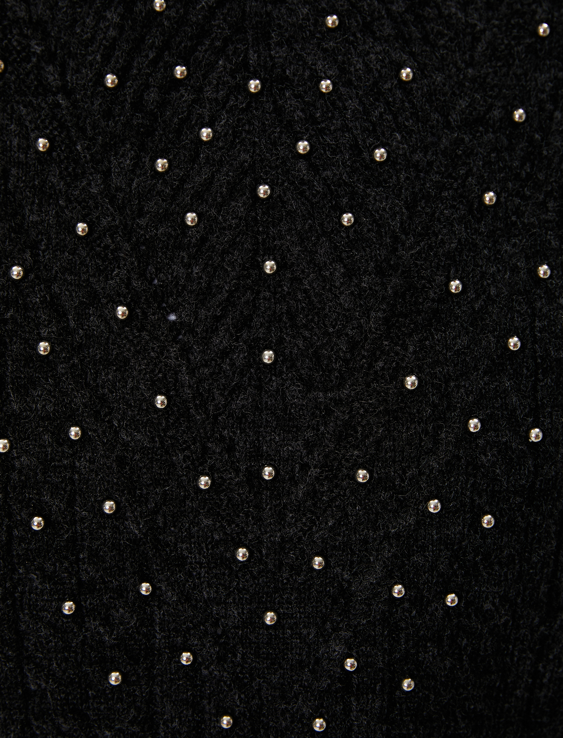   Triko Süveter Taşlı Bisiklet Yaka Kolsuz