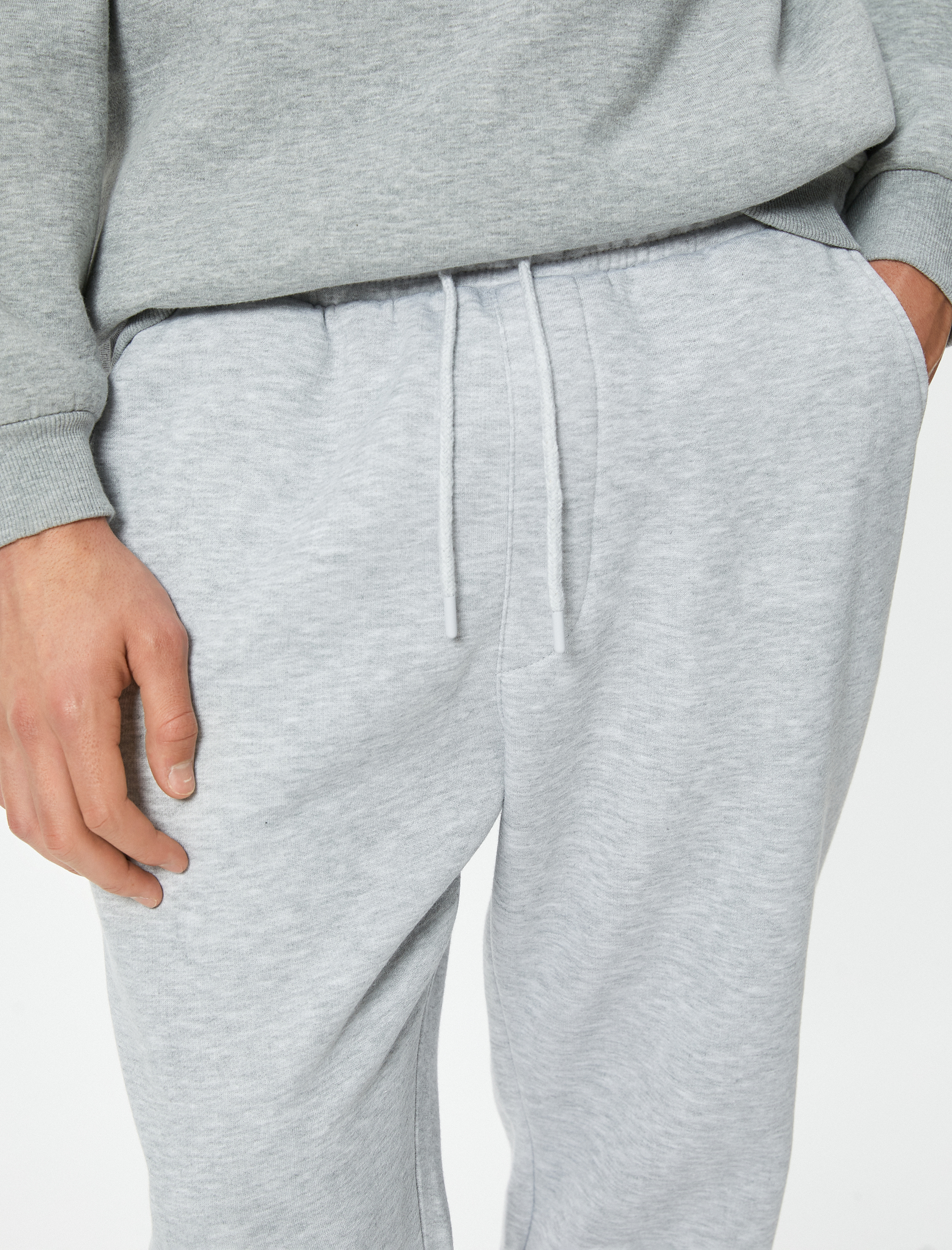   Beli Bağcıklı Cep Detaylı Şardonlu Jogger Eşofman Altı