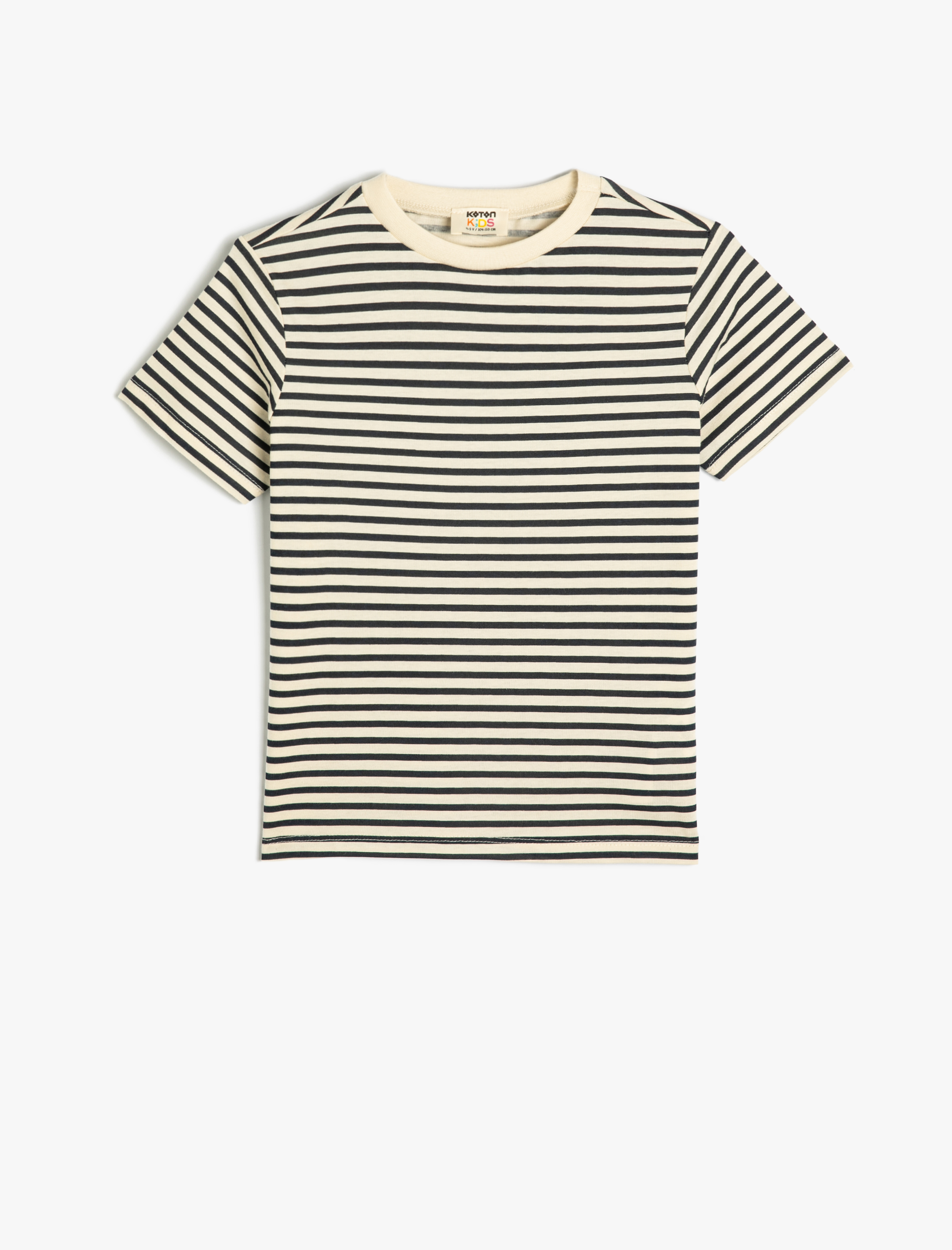  Erkek Çocuk 2'li Basic Tişört Seti Kısa Kollu Çok Renkli Pamuklu