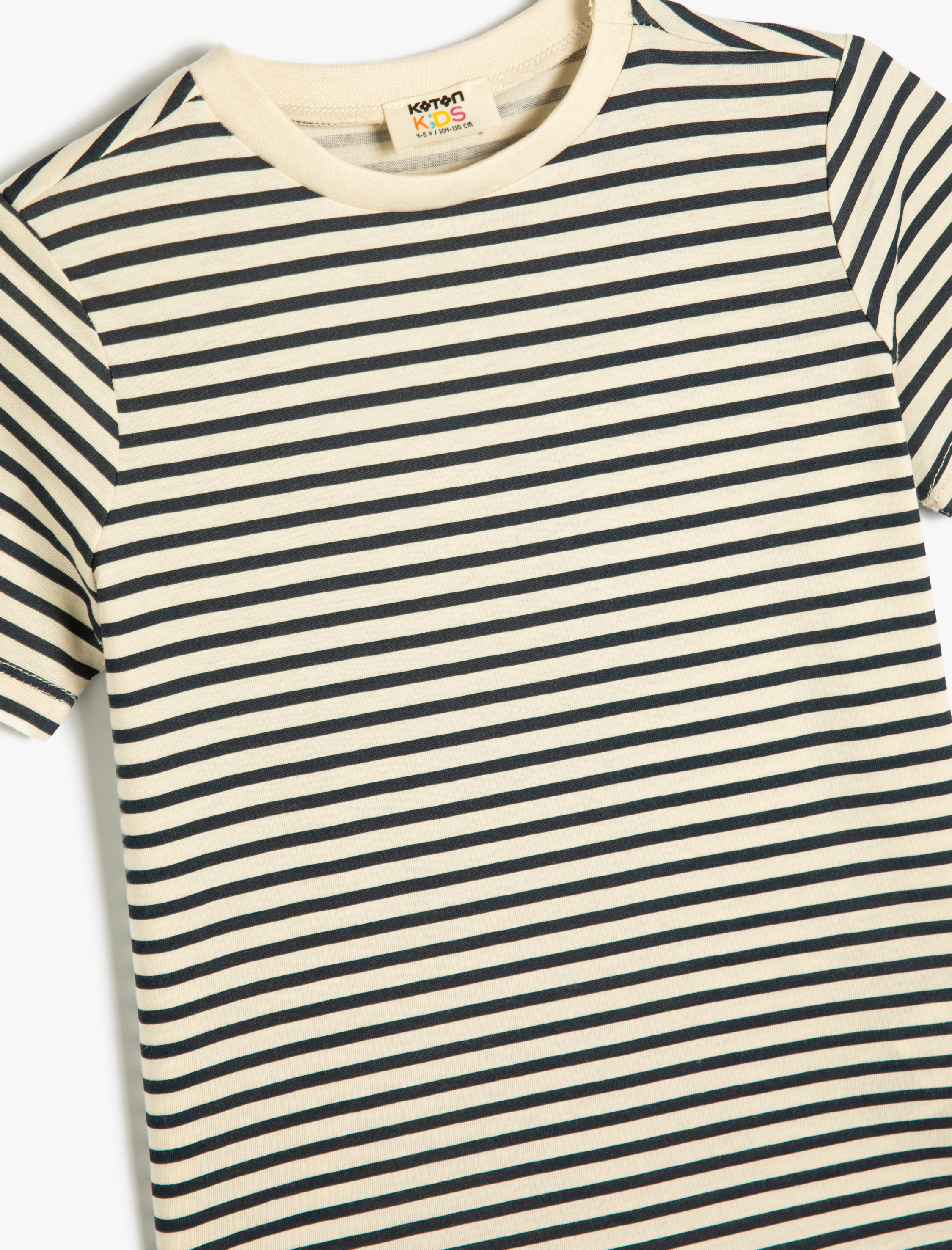  Erkek Çocuk Basic Tişört Kısa Kollu Bisiklet Yaka Pamuklu