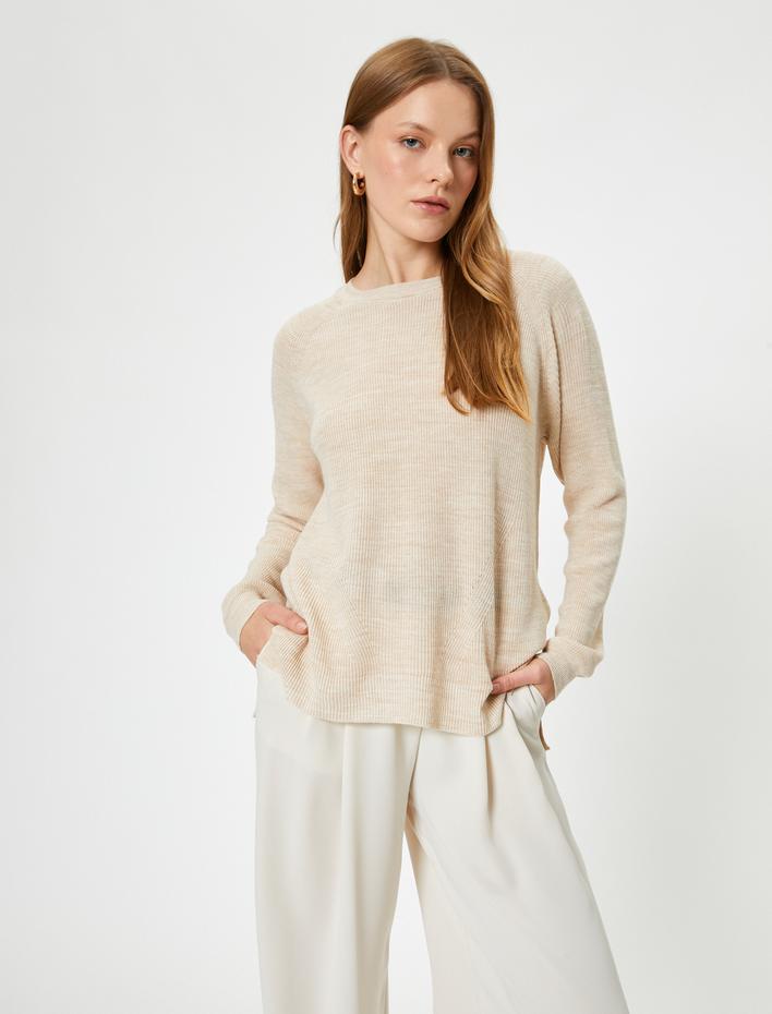  Oversize Triko Kazak Uzun Bisiklet Yaka