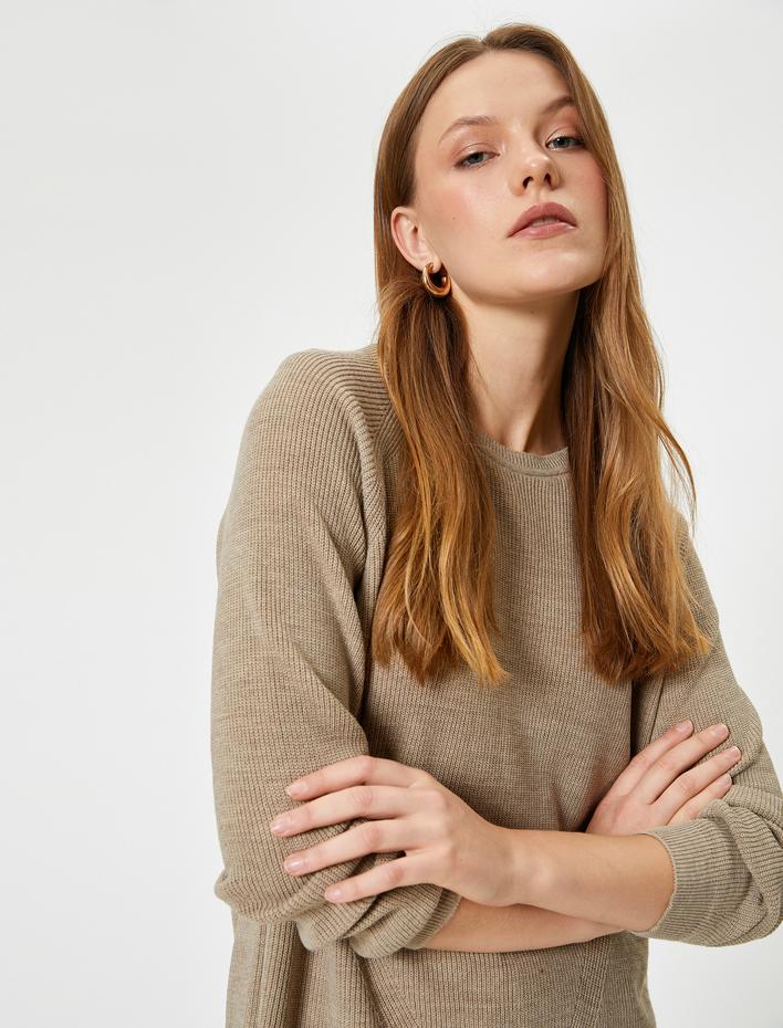  Oversize Triko Kazak Uzun Bisiklet Yaka