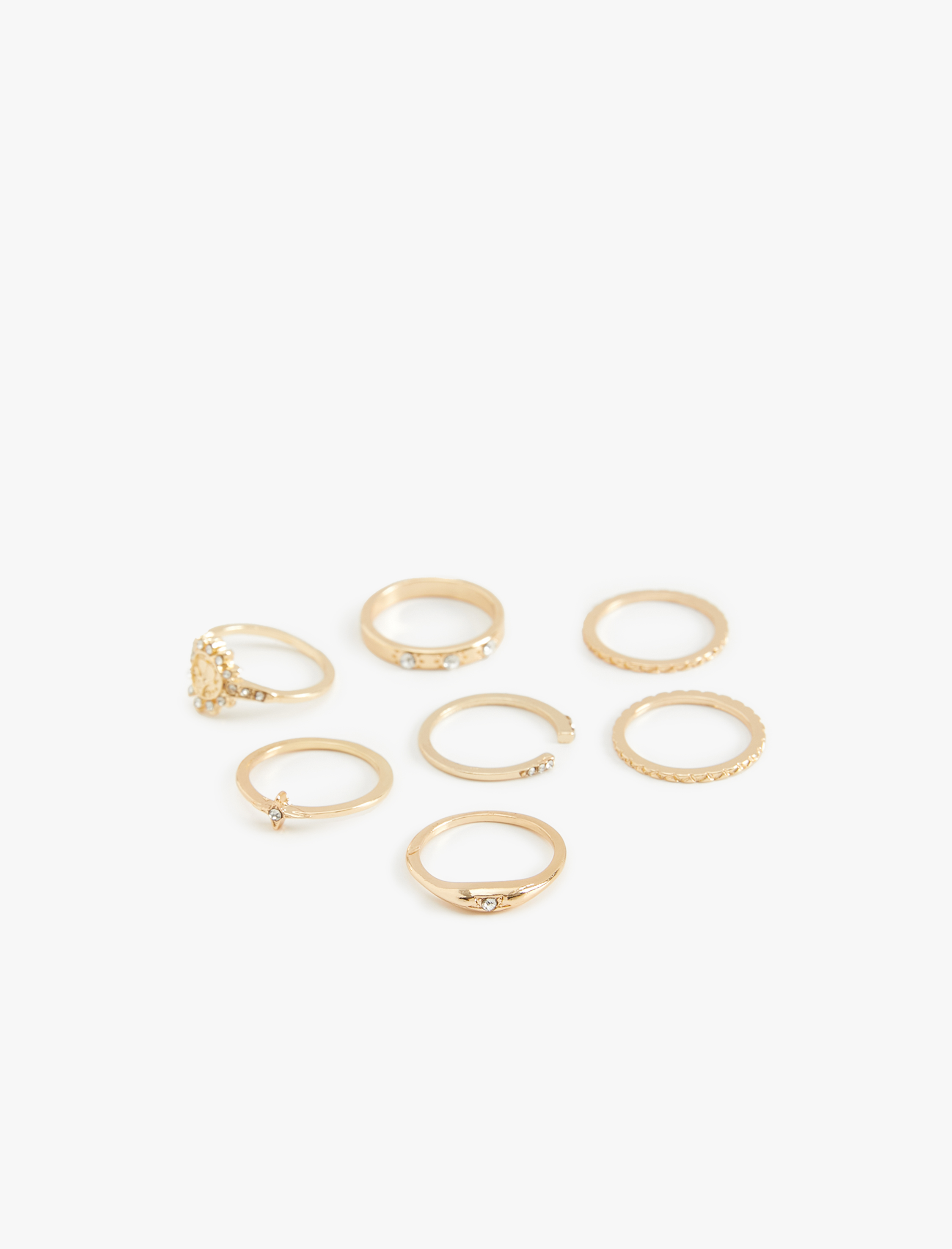  Kadın Yüzük Seti 7'li Taşlı