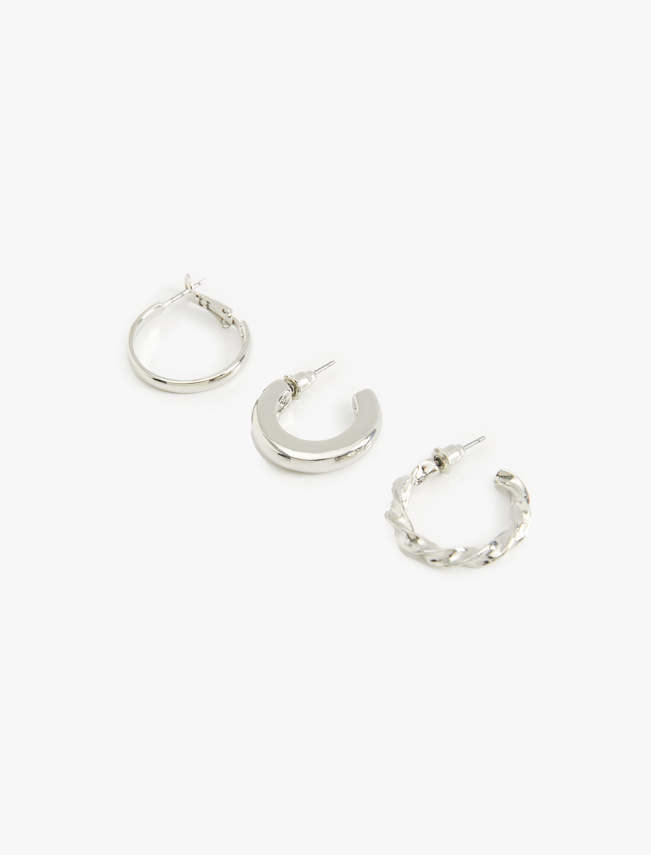  Kadın Halka Küpe Seti 3'lü