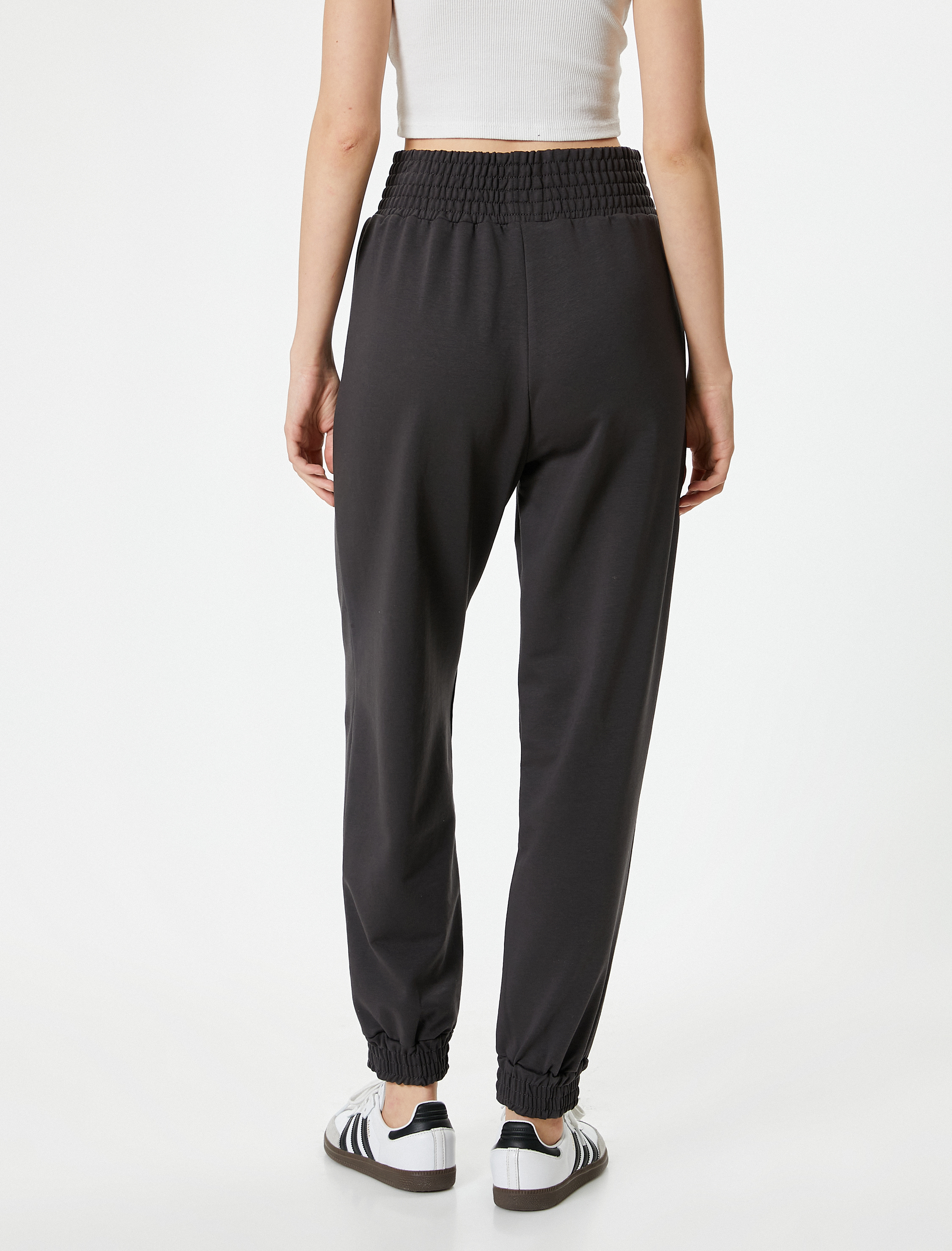   Jogger Eşofman Altı Yüksek Bel Cepli Rahat Kalıp