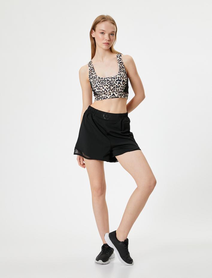  Spor Şort Relax Fit Beli Lastikli İnterlok