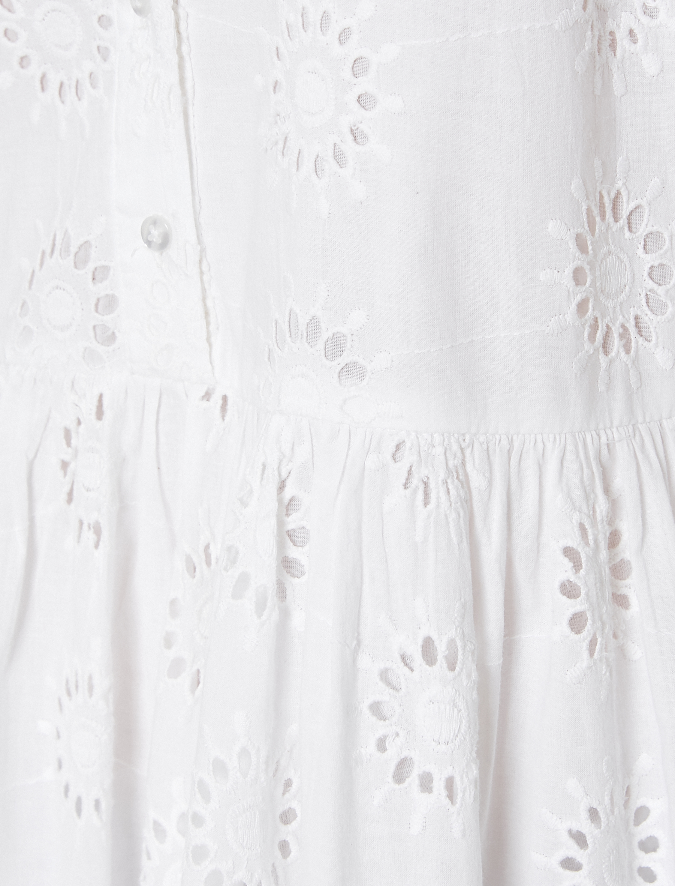 Fisto Elbise Mini Uzun Kollu Hakim Yaka Düğmeli Volanlı