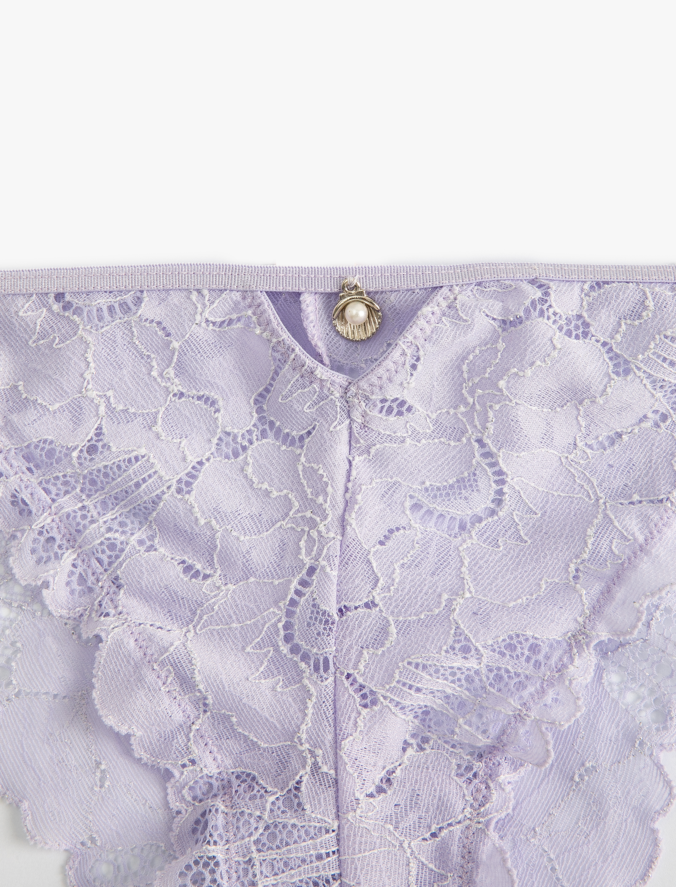   Dantelli Külot Brazilian İnci Aksesuar Detaylı