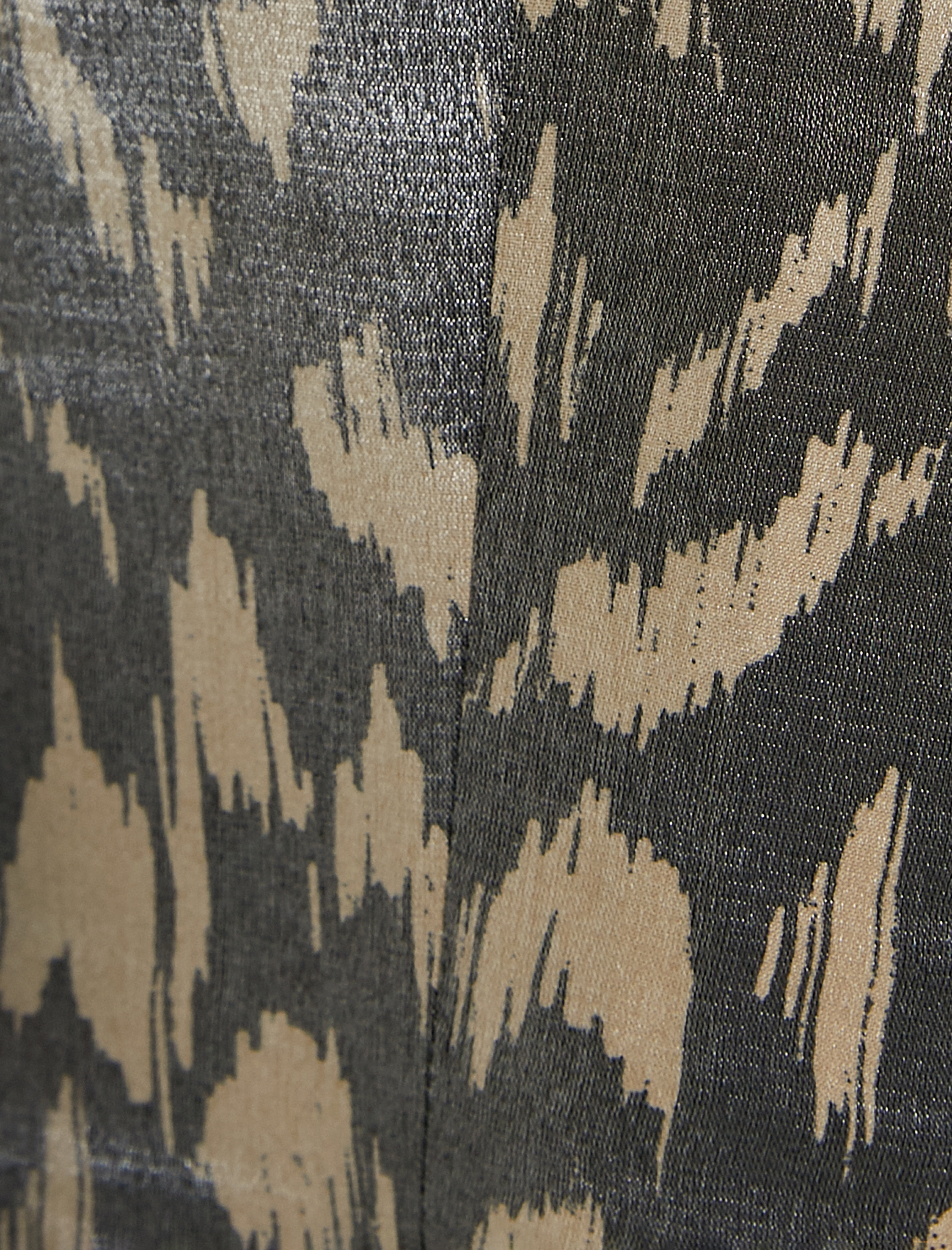   Blazer Ceket Desenli Parlak Dokulu Fleto Cepli