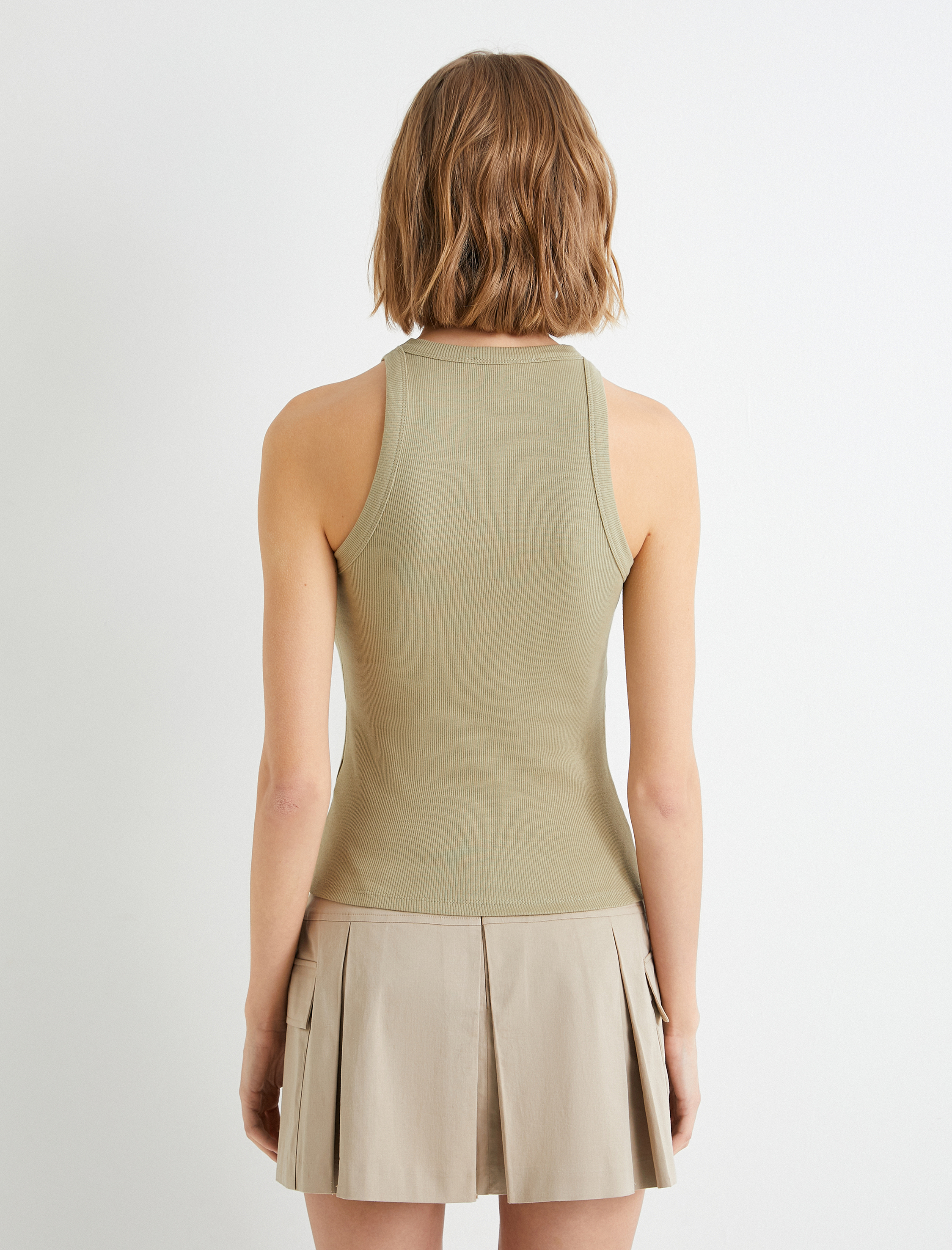   Halter Yaka Atlet Fitilli Standart Kesim