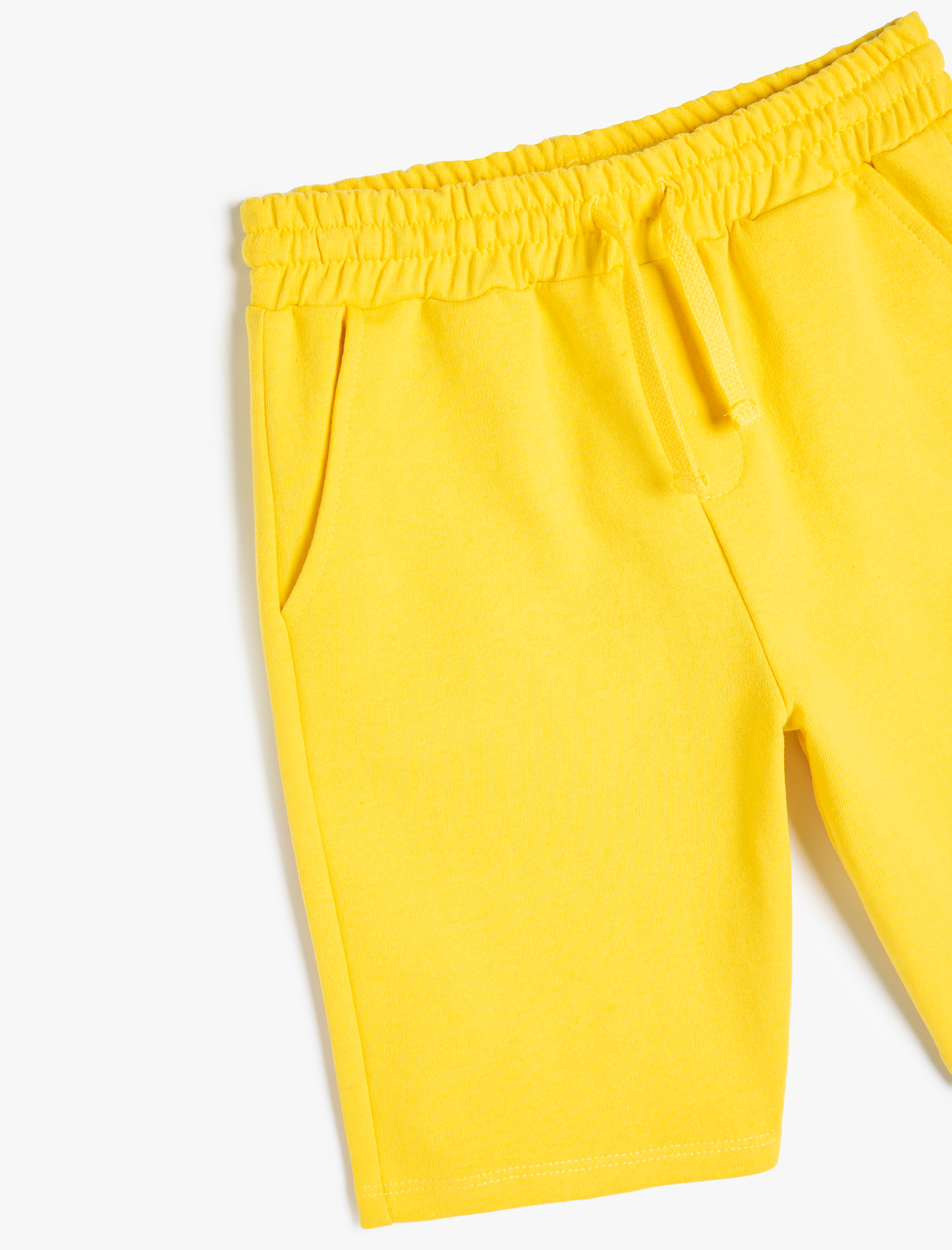  Erkek Çocuk Basic Şort Beli Bağlamalı Cepli Pamuklu