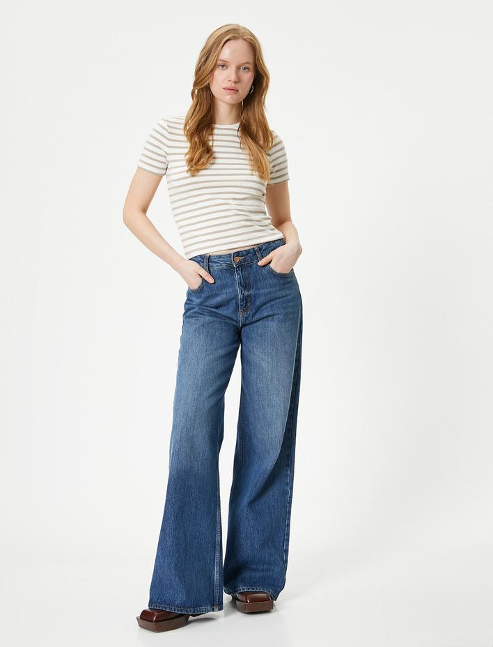  Basic Tişört Bisiklet Yaka Kısa Kollu