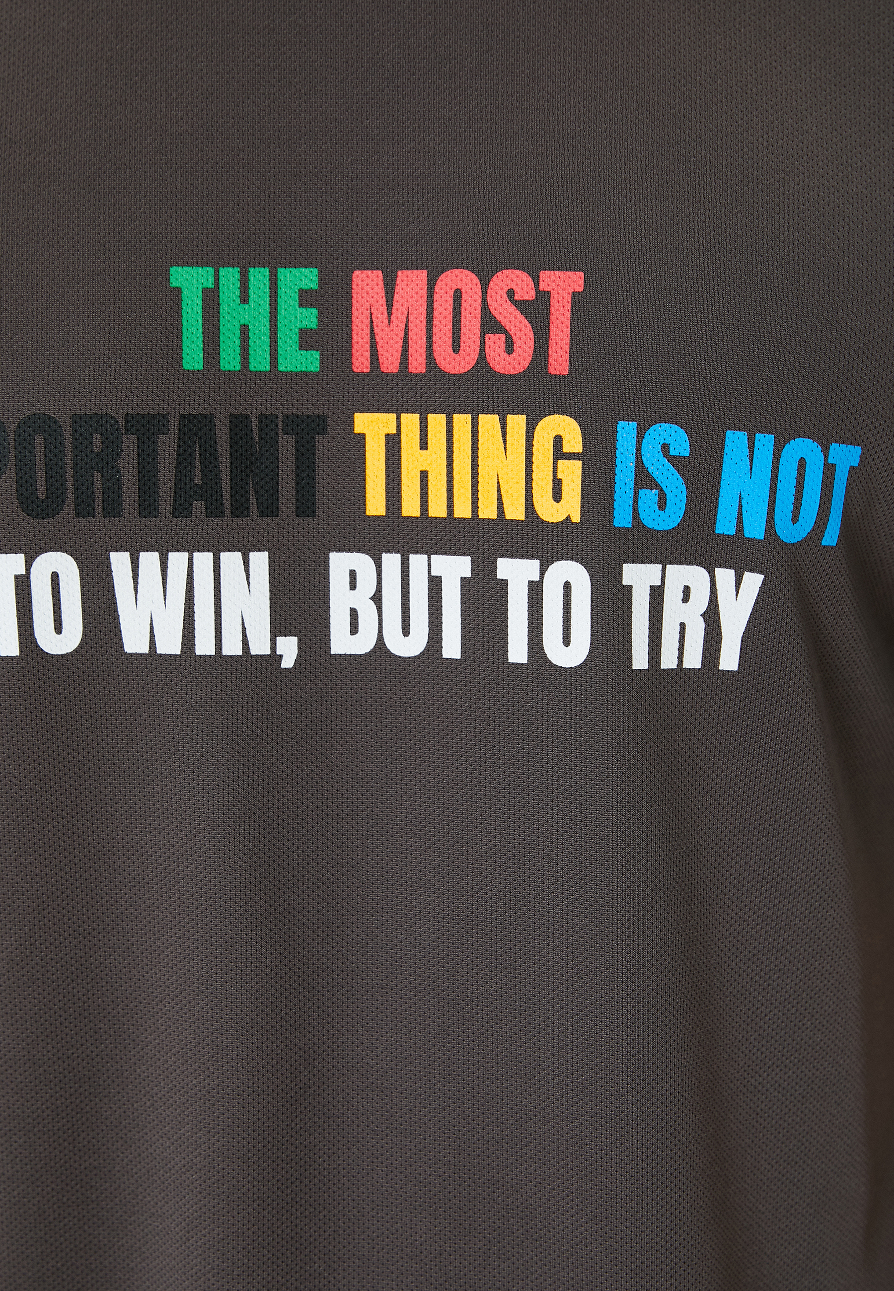   Spor Tişört Slogan Baskılı Bisiklet Yaka Kısa Kollu