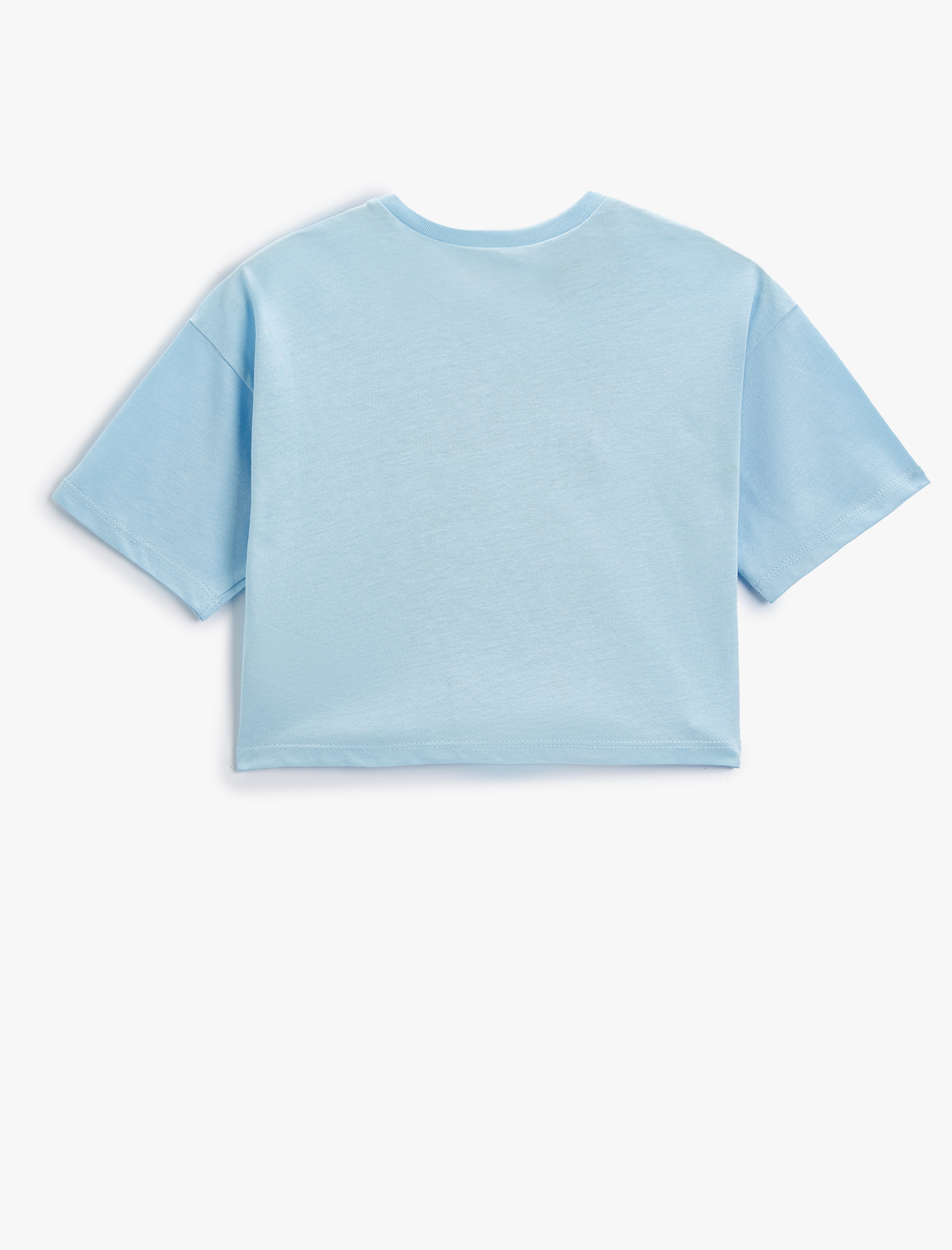  Kız Çocuk Crop Tişört Lola Bunny Baskılı Lisanslı Kısa Kollu Pamuklu