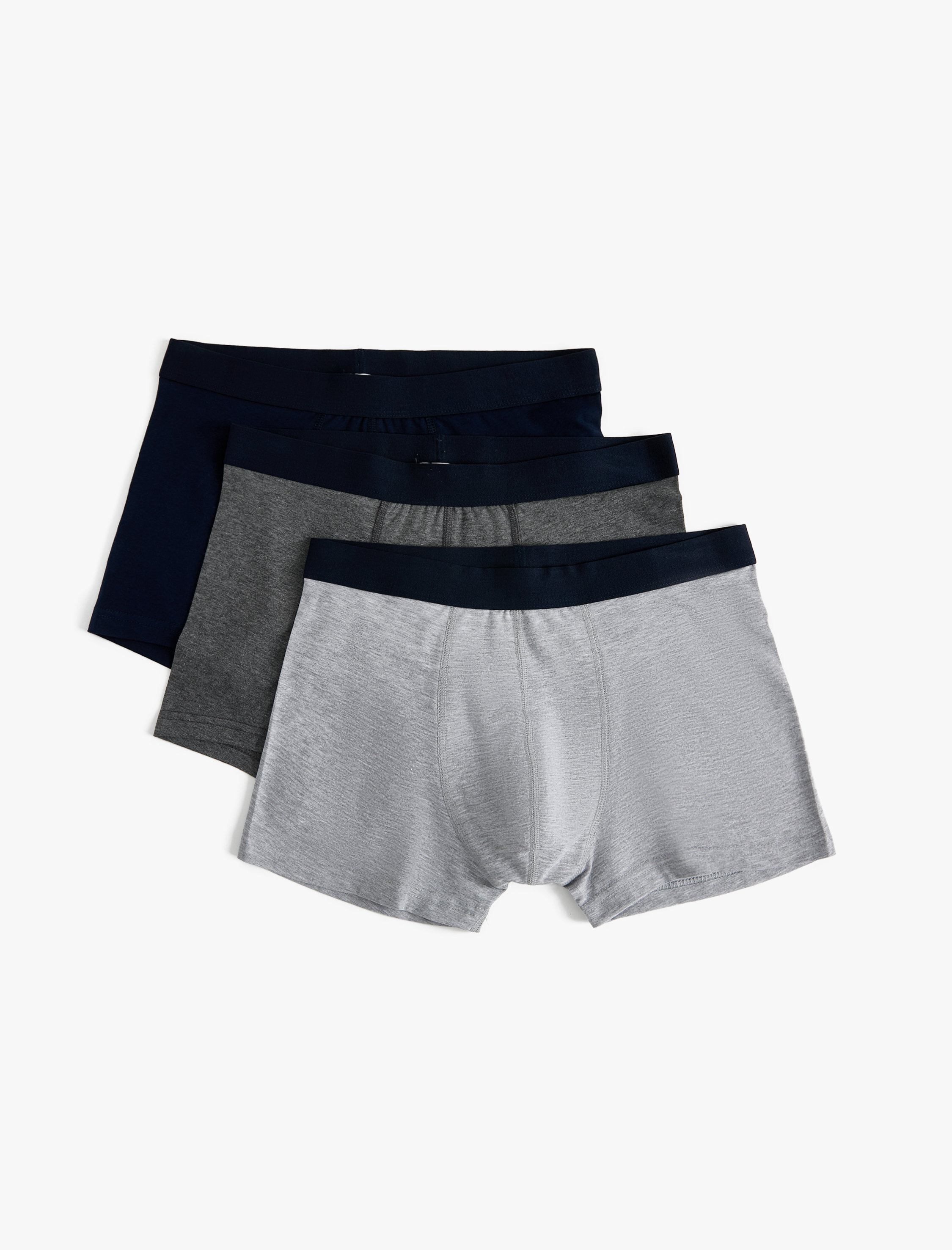 Koton Erkek Basic 3'lü Boxer Seti Çok Renkli -1