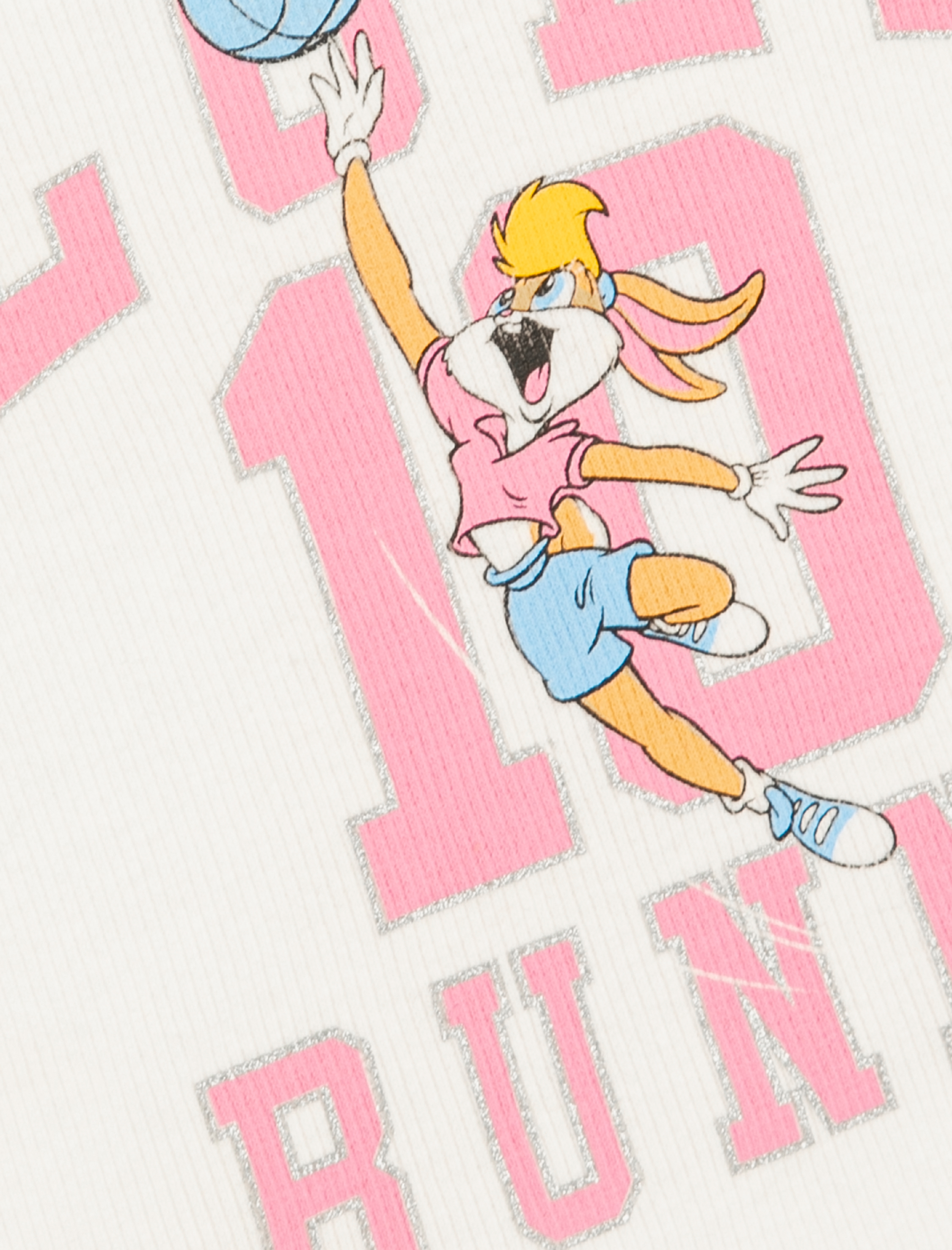  Kız Çocuk Lola Bunny Tişört Lisanslı Kısa Kollu Bisiklet Yaka