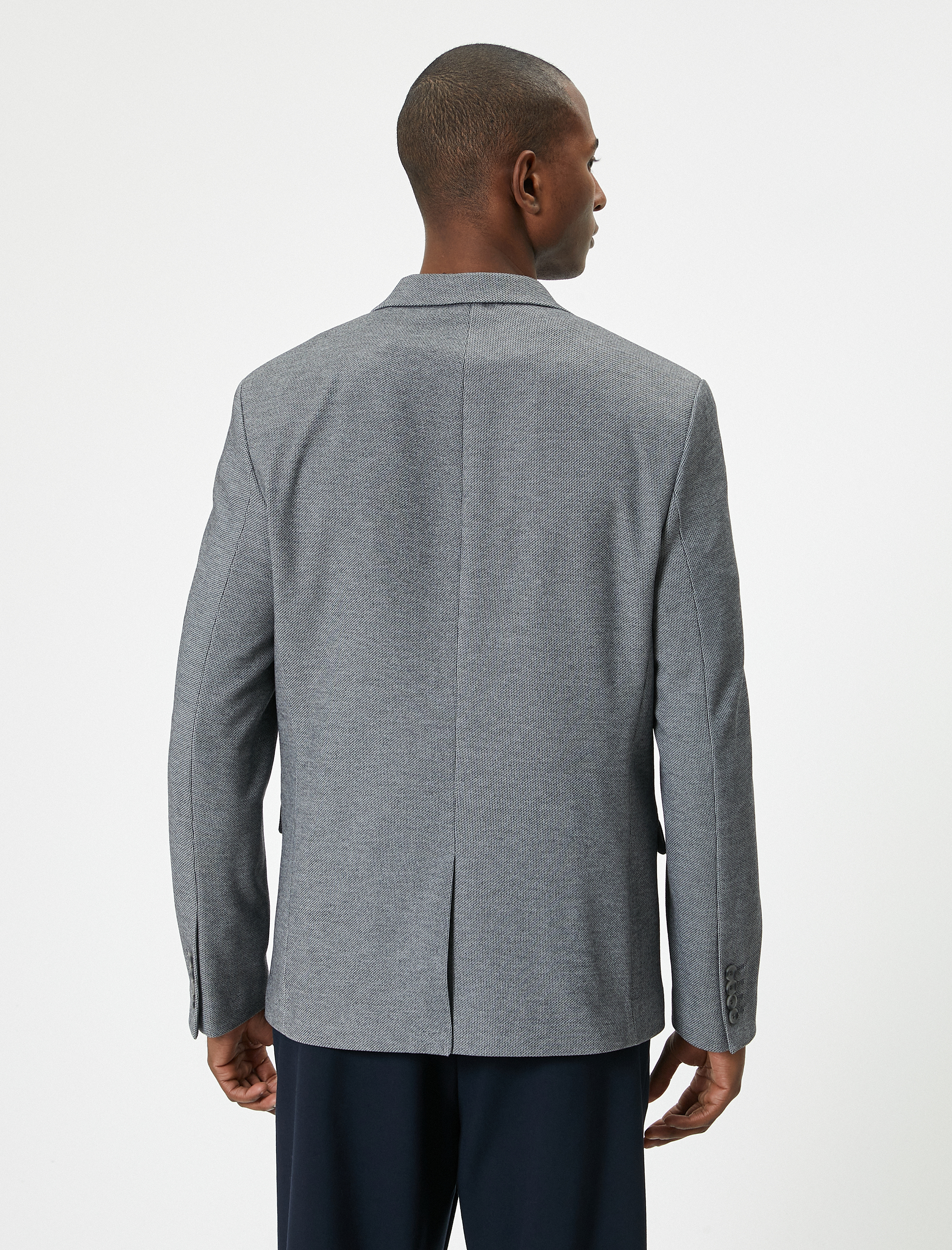   Blazer Ceket Slim Fit Düğmeli Cep Detaylı