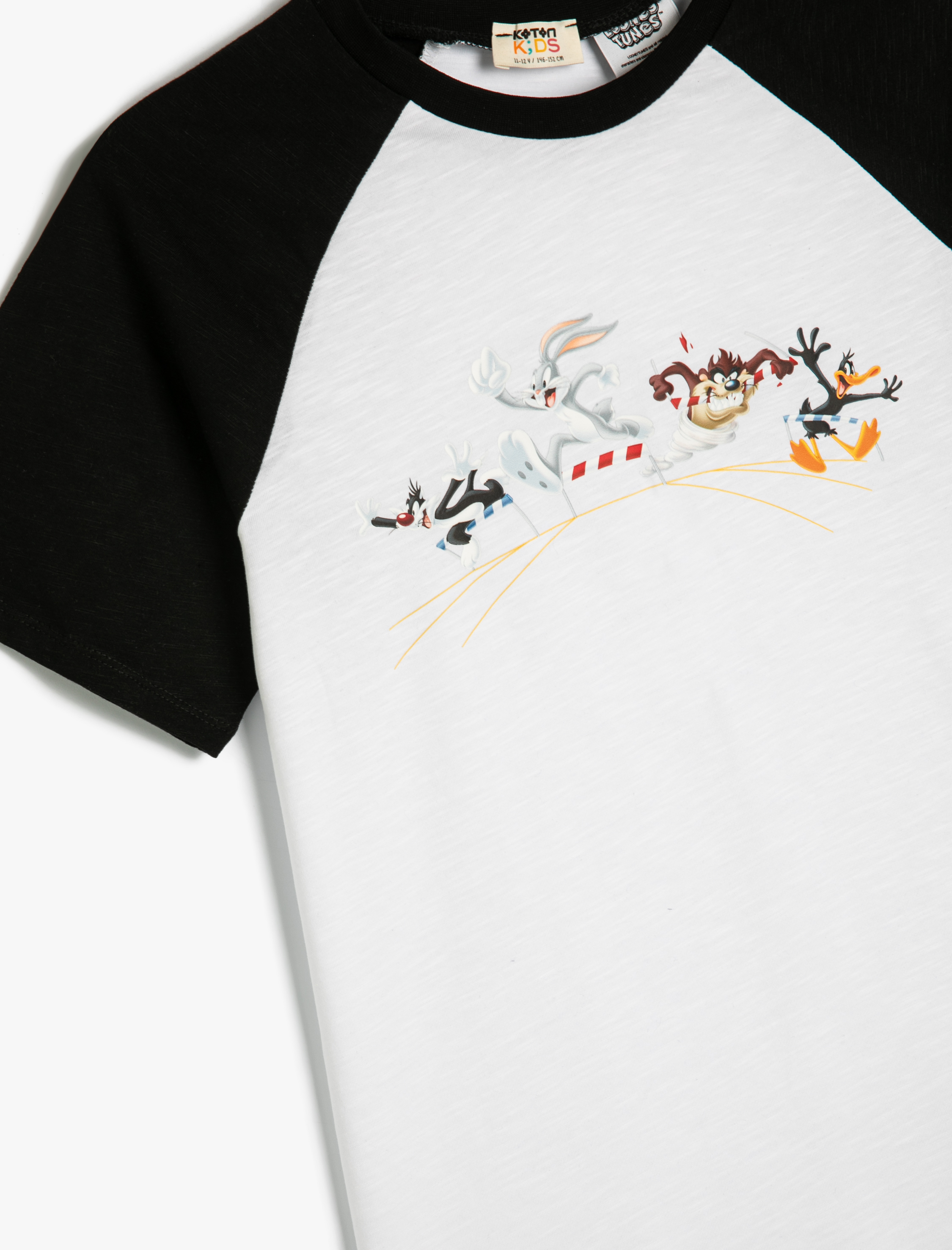  Erkek Çocuk Tişört Looney Tunes Baskılı Lisanslı Kısa Kollu Pamuklu